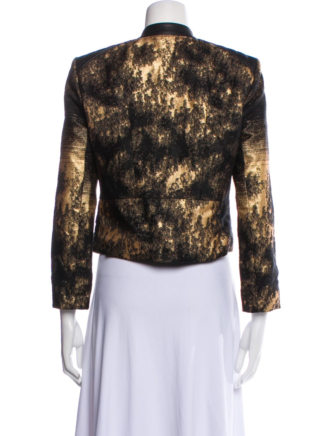 뉴욕 디자이너 브랜드 이갈 아즈로엘 블랙/골드 바이커 자켓 4사이즈 상품이미지2