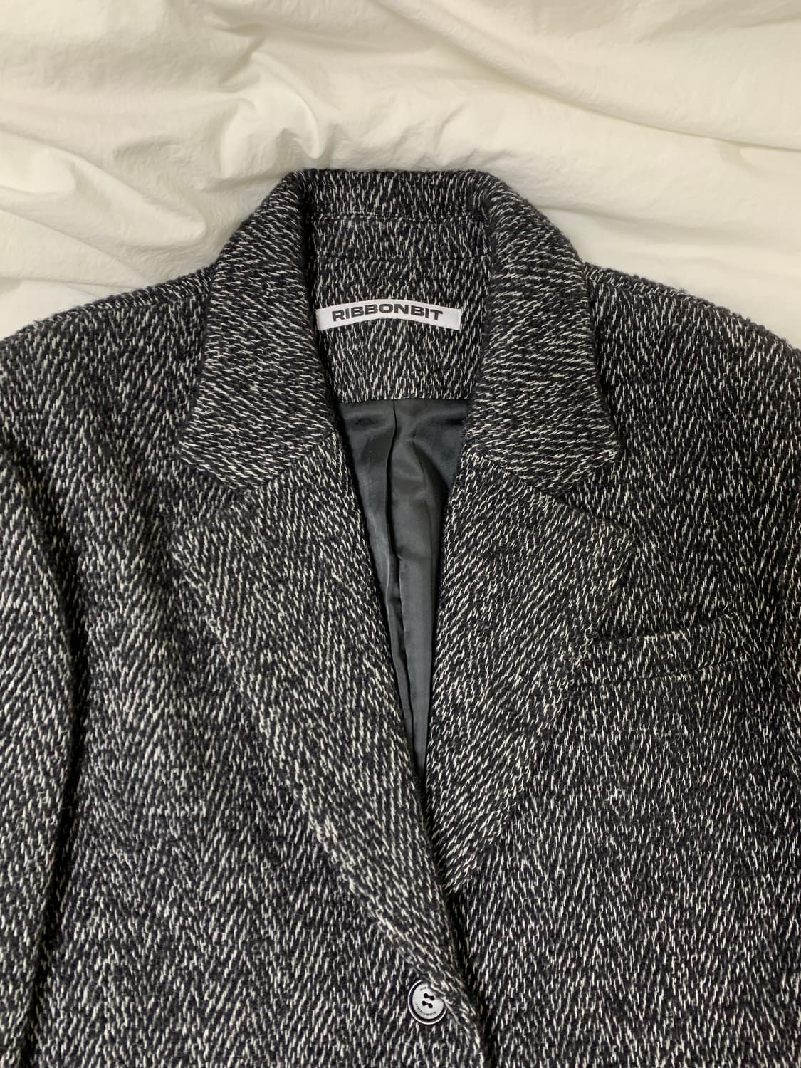 리본빛 칼마 헤링본 울 자켓 상품이미지5