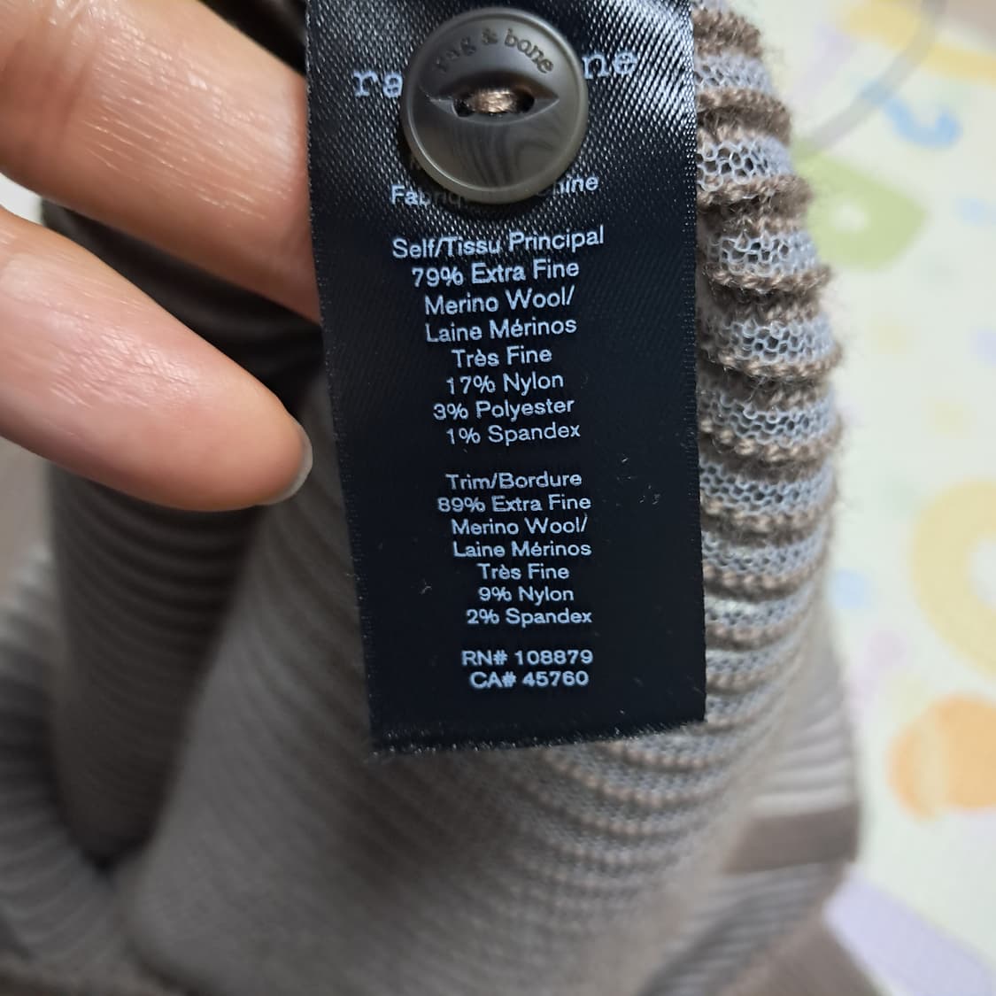 Rag & Bone 랙앤본 골지 니트 가디건 XL 약66~77 상품이미지8