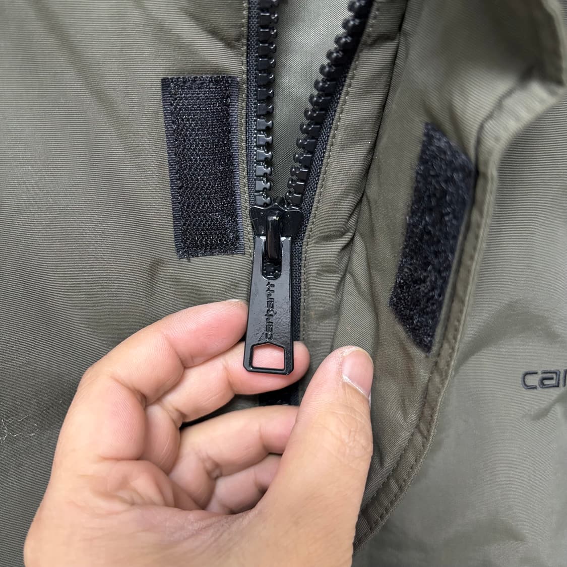 칼하트 카키 코디악 후디 점퍼 상품이미지3