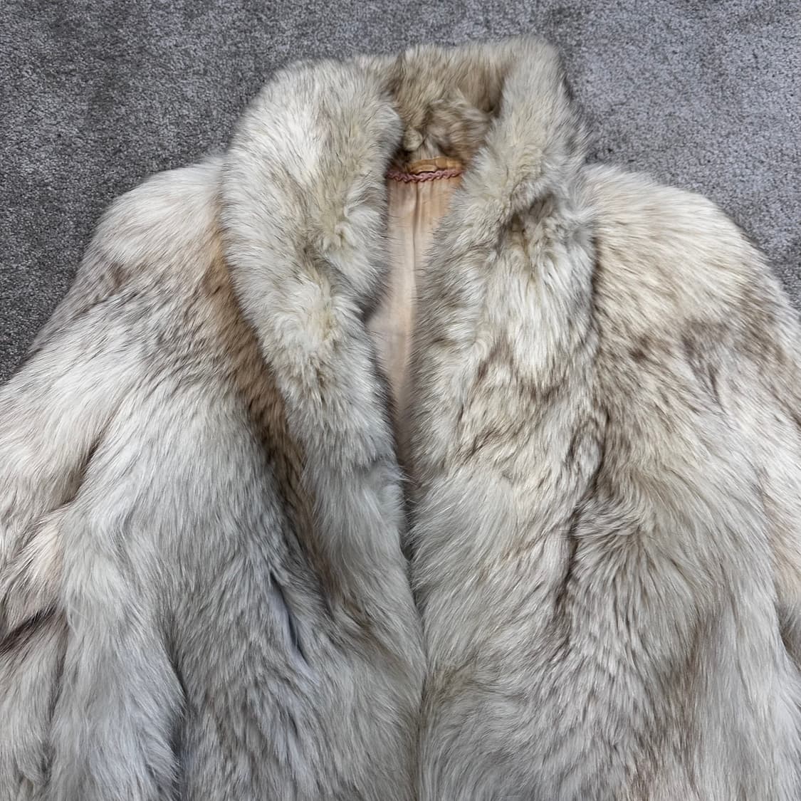 빈티지 아이보리 사가폭스 퍼자켓M 상품이미지6