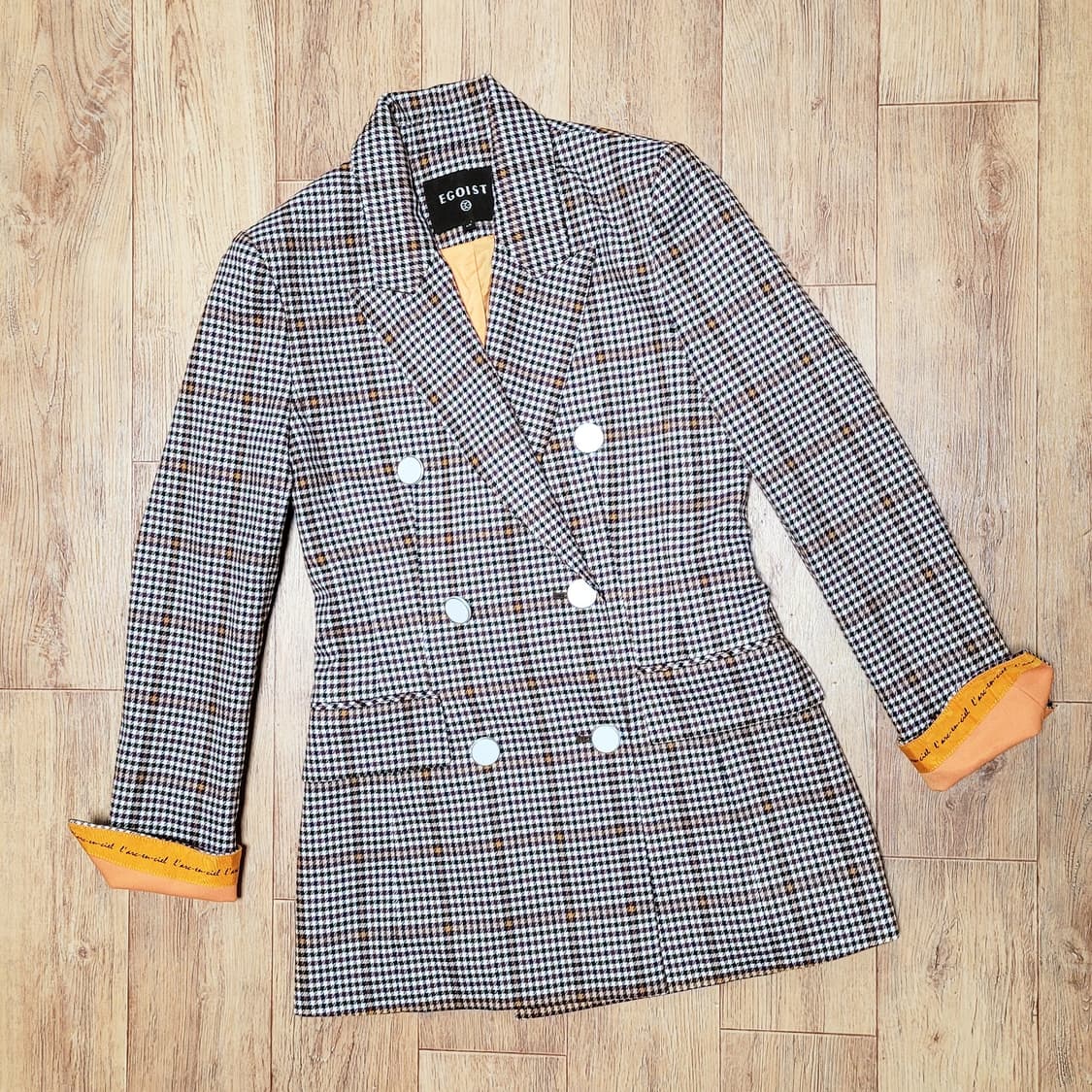 에고이스트(EGOIST) 더블 체크자켓 55-66 새상품 상품이미지3
