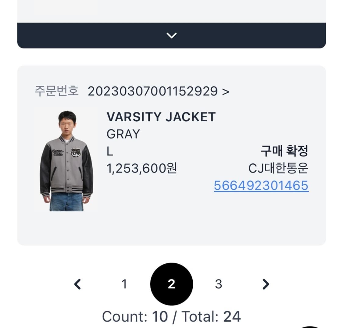 휴먼메이드 호랑이 바시티 희귀 매물 - L사이즈 상품이미지6