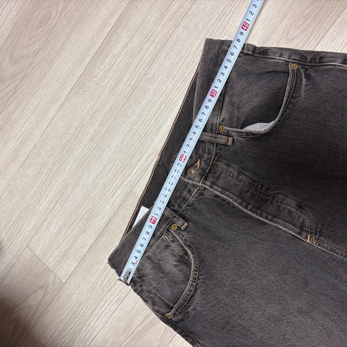자라 플레어진 jeans relaxed flare fit 6688/323 상품이미지4