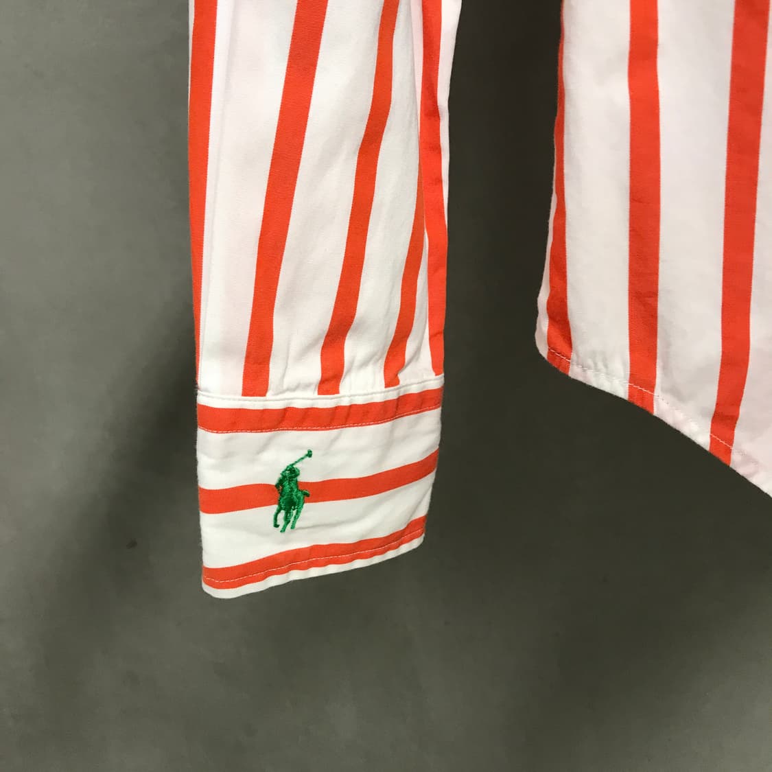 폴로 랄프로렌 스트라이프 셔츠 오렌지 2(W) 상품이미지4