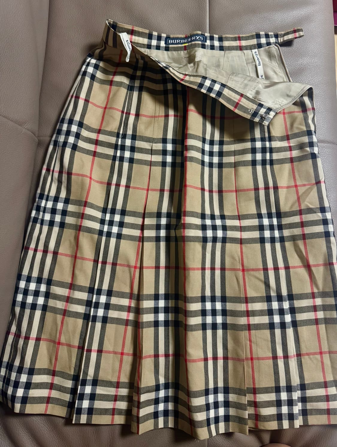 버버리 노바체크 치마 25인치 상품이미지1