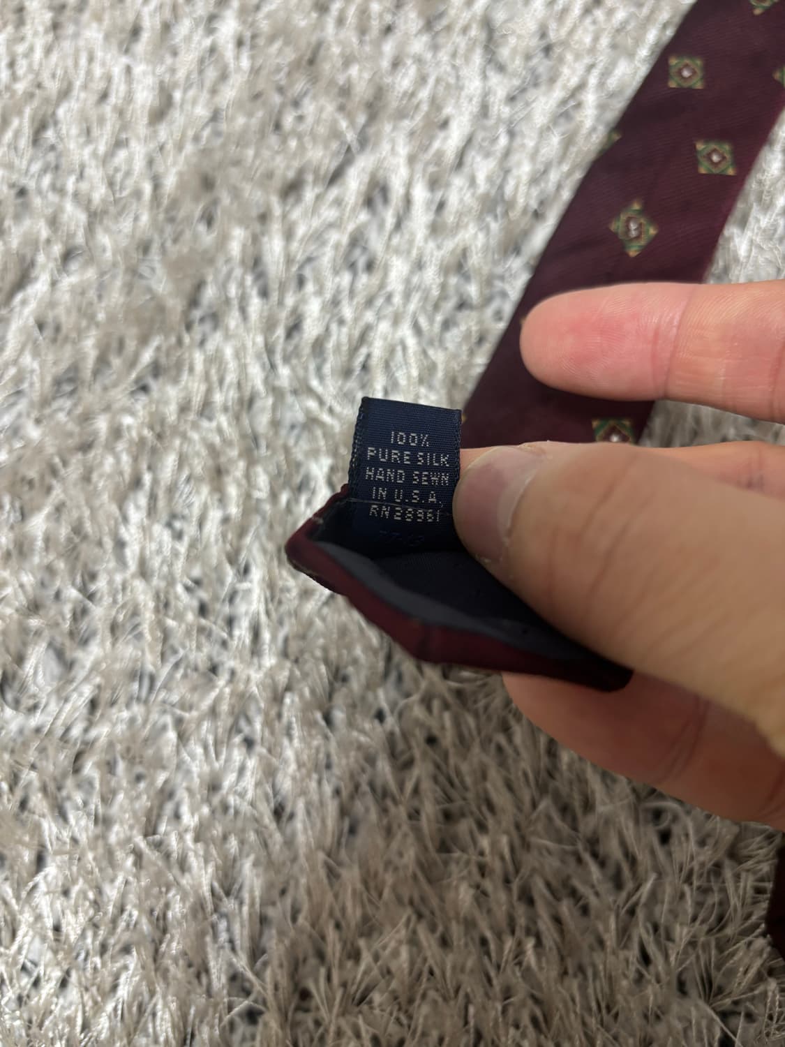 미국제 버버리 실크 100프로 넥타이 상품이미지5