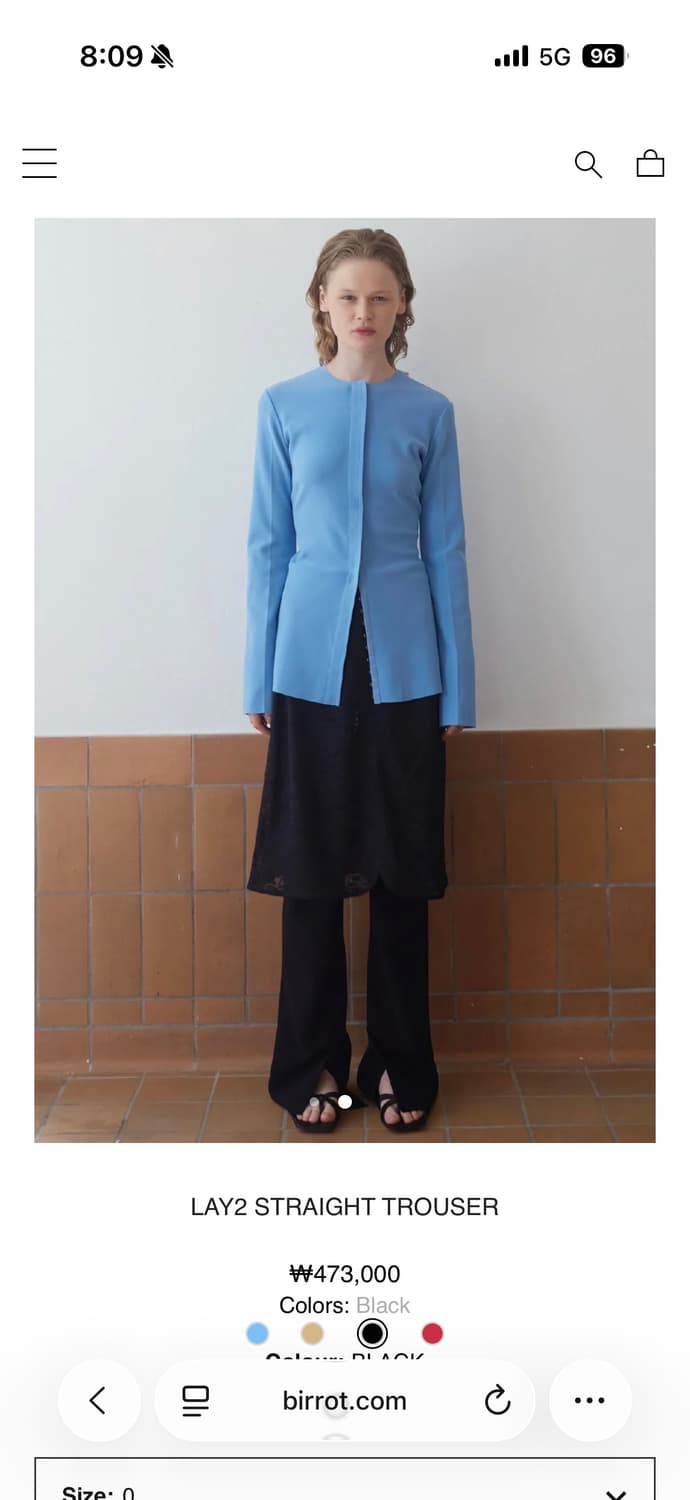 birrot LAY2 STRAIGHT TROUSER 상품이미지1