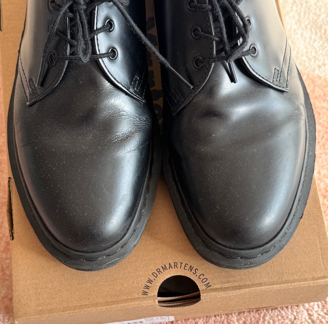 (270) 닥터마틴 1461 모노 스무스 블랙 3홀 상품이미지4