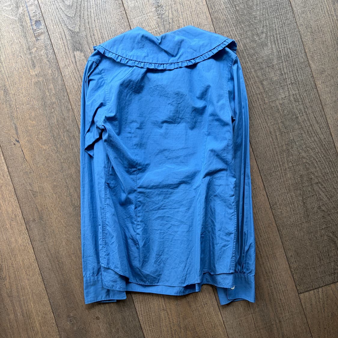 Blue Frill Collar Blouse 상품이미지6