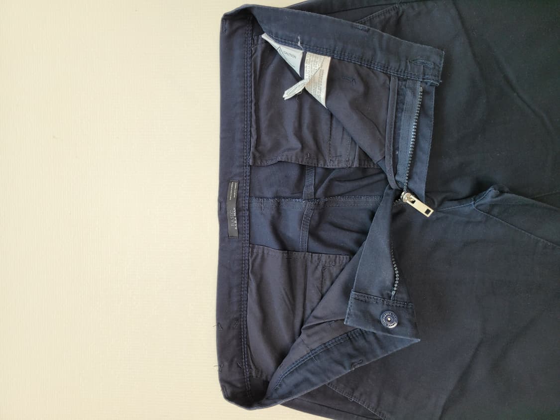 자라맨 ZARAMAN 가먼트다잉 면바지 36 네이비 상품이미지5