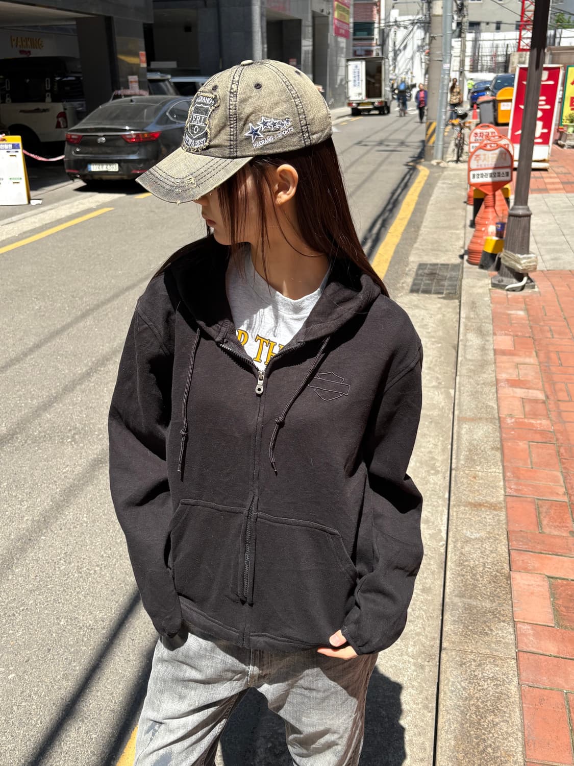 할리데이비슨 후드집업 블랙 상품이미지5