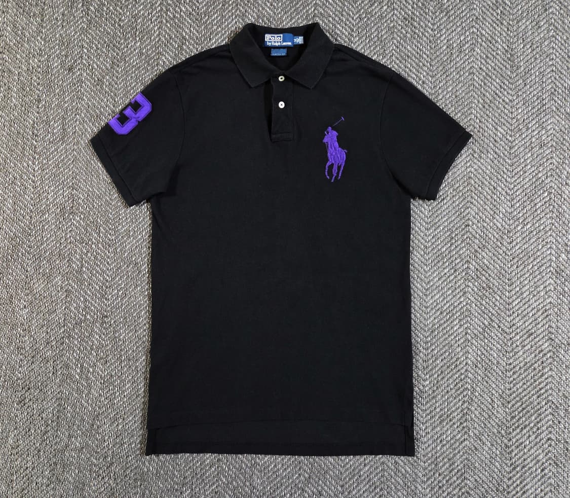 폴로 랄프로렌 빅포니 블랙 카라 반팔티 상품이미지1
