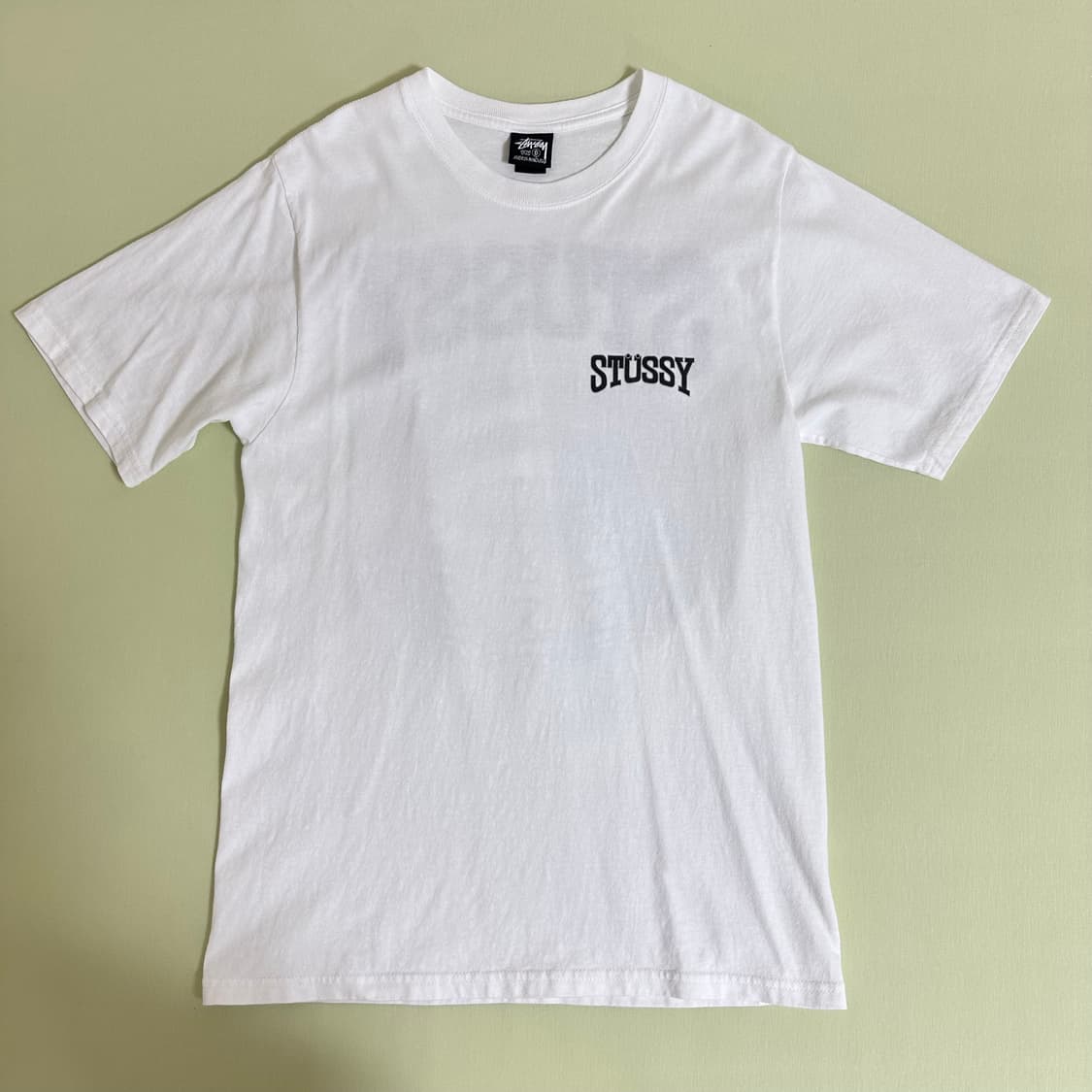 스투시 타이어 티셔츠 반팔 화이트 상품이미지3
