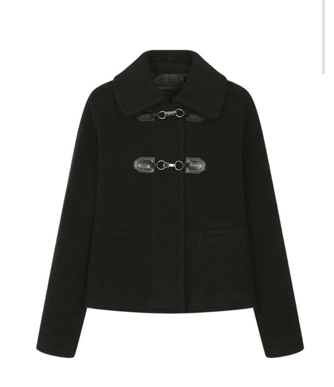 올리브데올리브 버클장식 부클 숏 핸드메이드 코트  상품이미지1