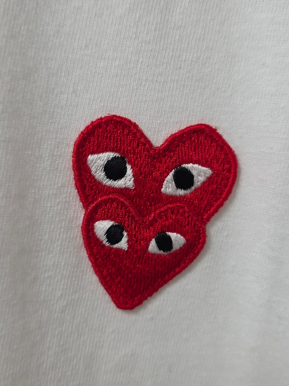 [새상품]꼼데가르송 더블하트 티셔츠 L 상품이미지4