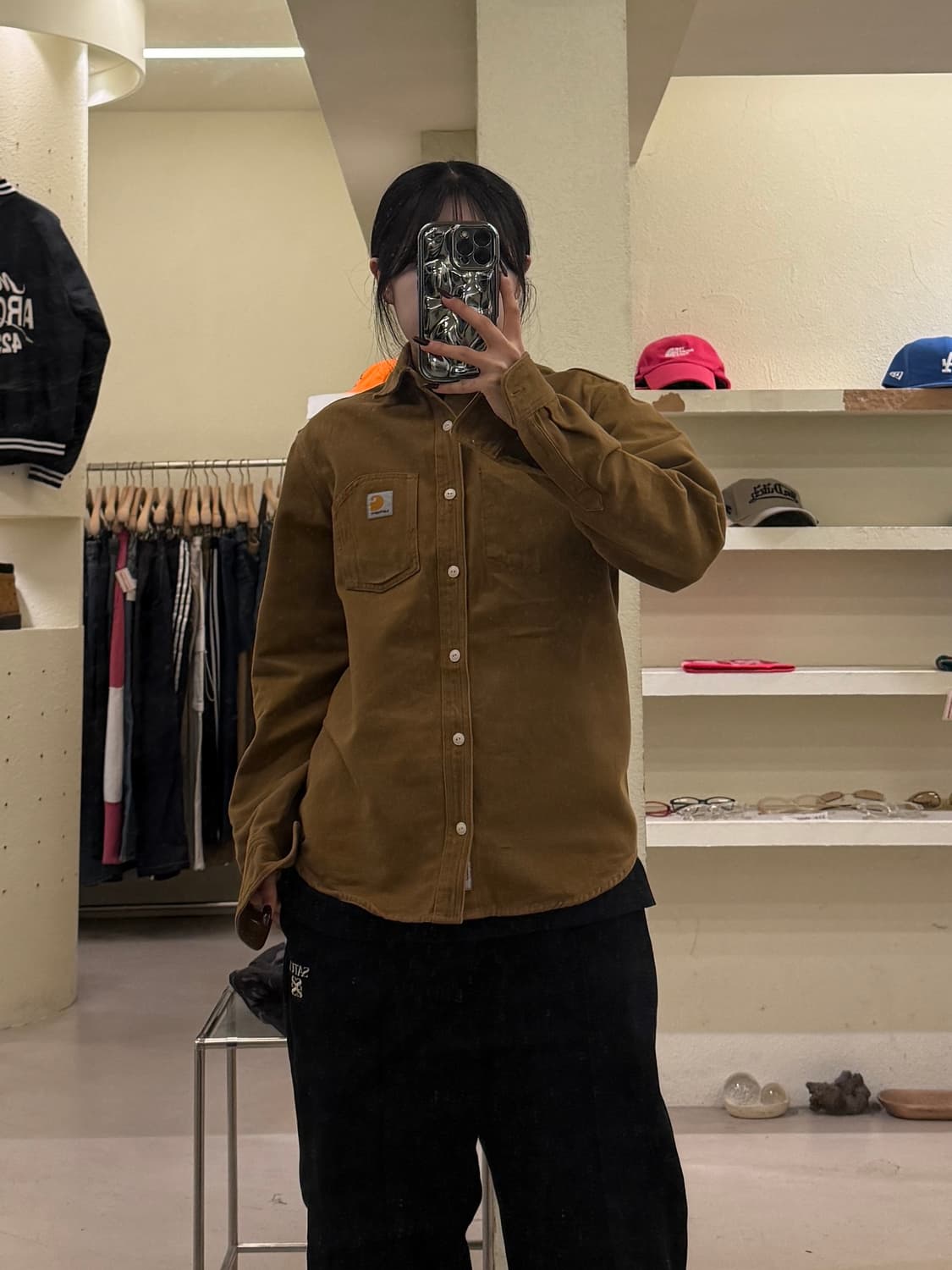 칼하트WIP L/S 토니 셔츠 해밀턴 브라운 U1456 상품이미지1