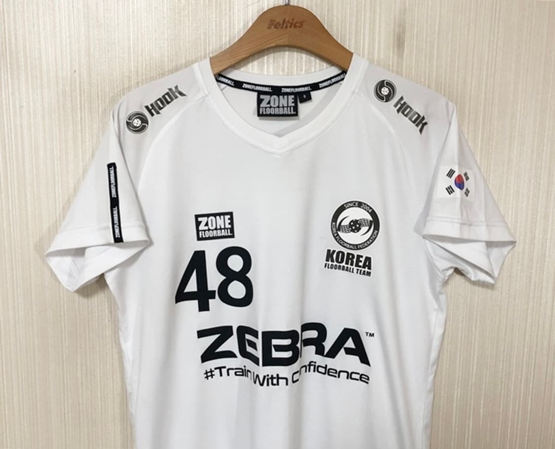 ZONE FLOORBALL 대한민국 플로어볼 국가대표팀 유니폼 S #48 상품이미지2