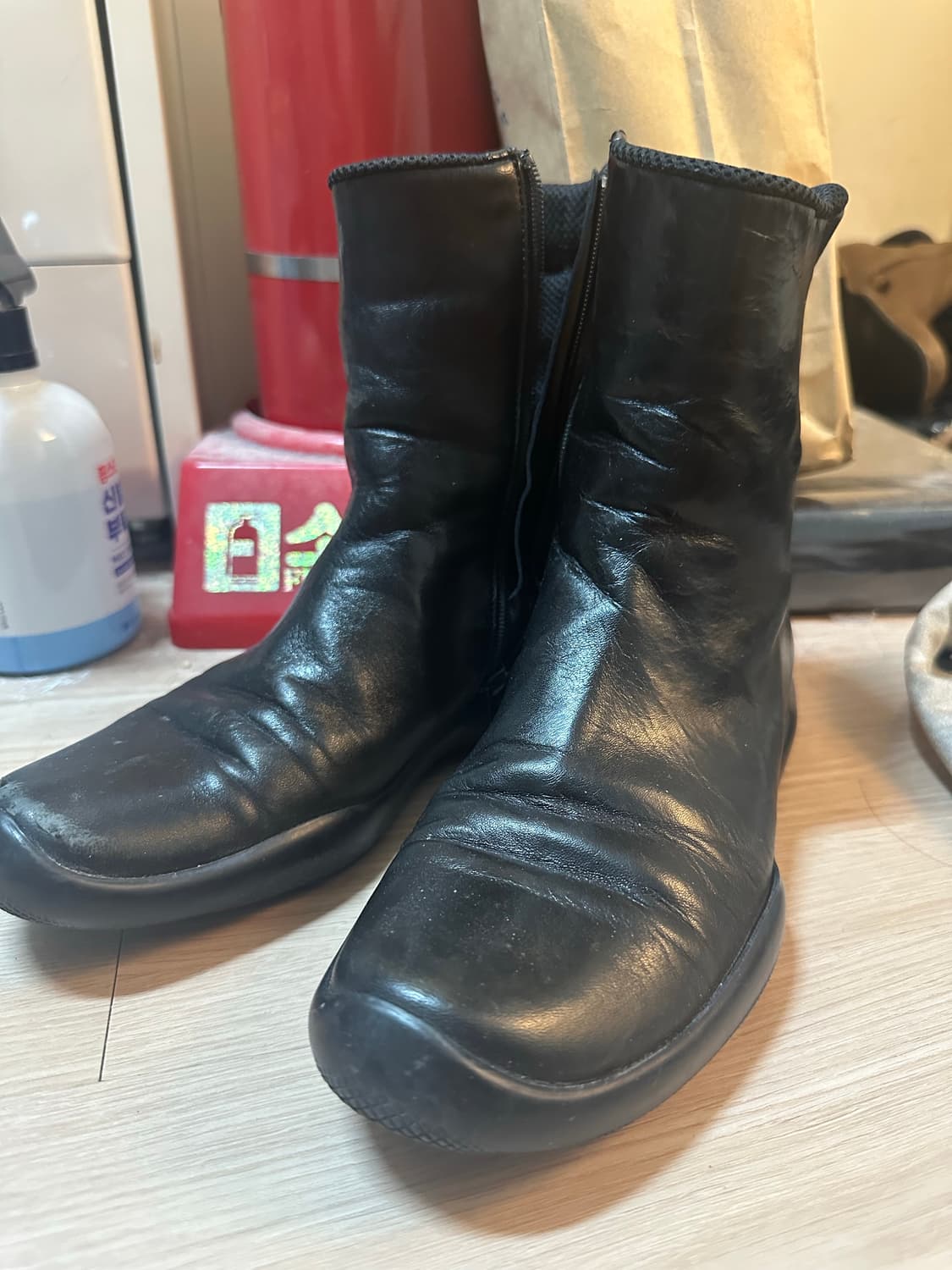 PRADA SPORTS LEATHER BOOTS 36(230) 상품이미지3