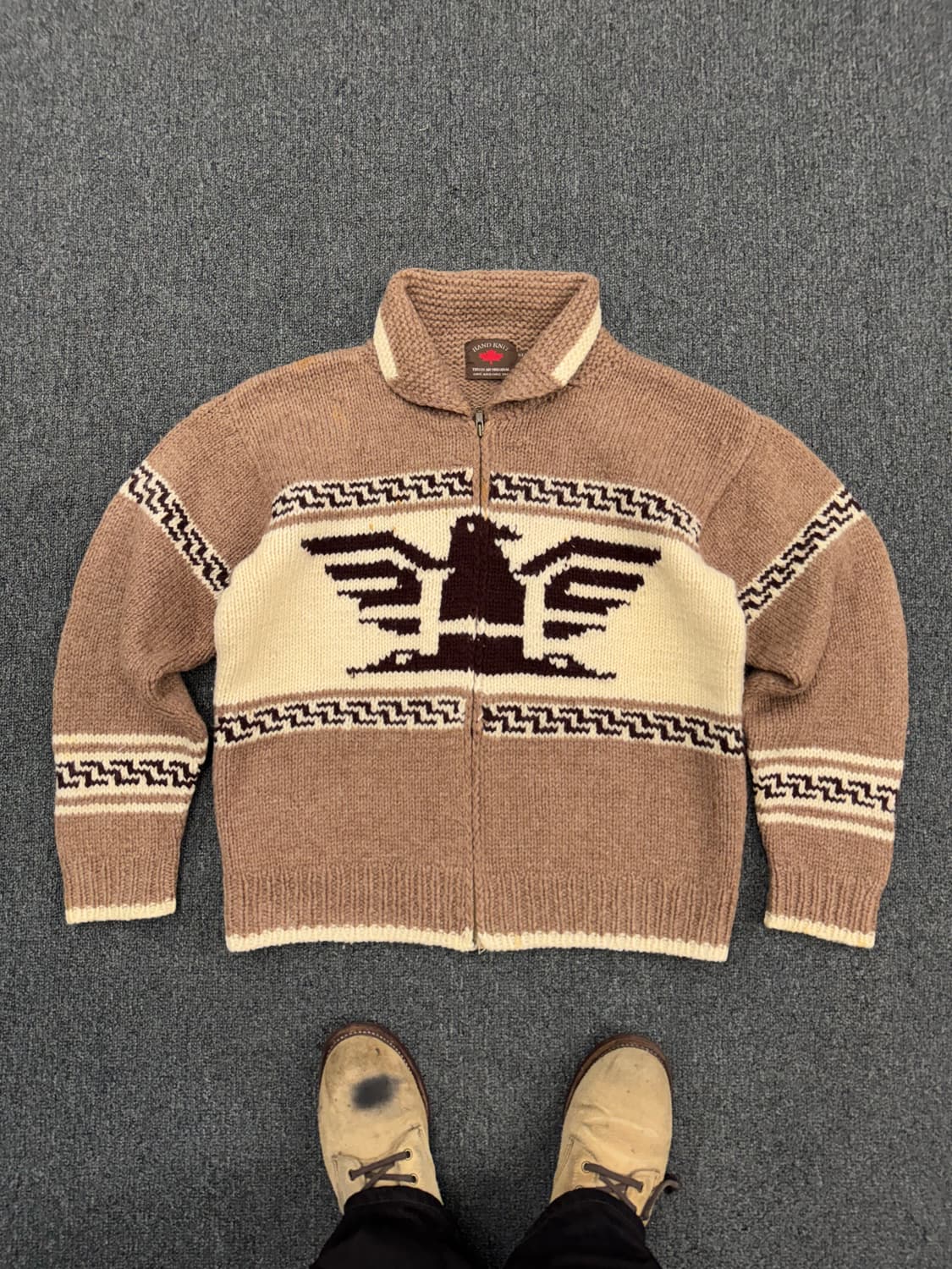 캐나다 스타일 빈티지 니트 코위찬 상품이미지1