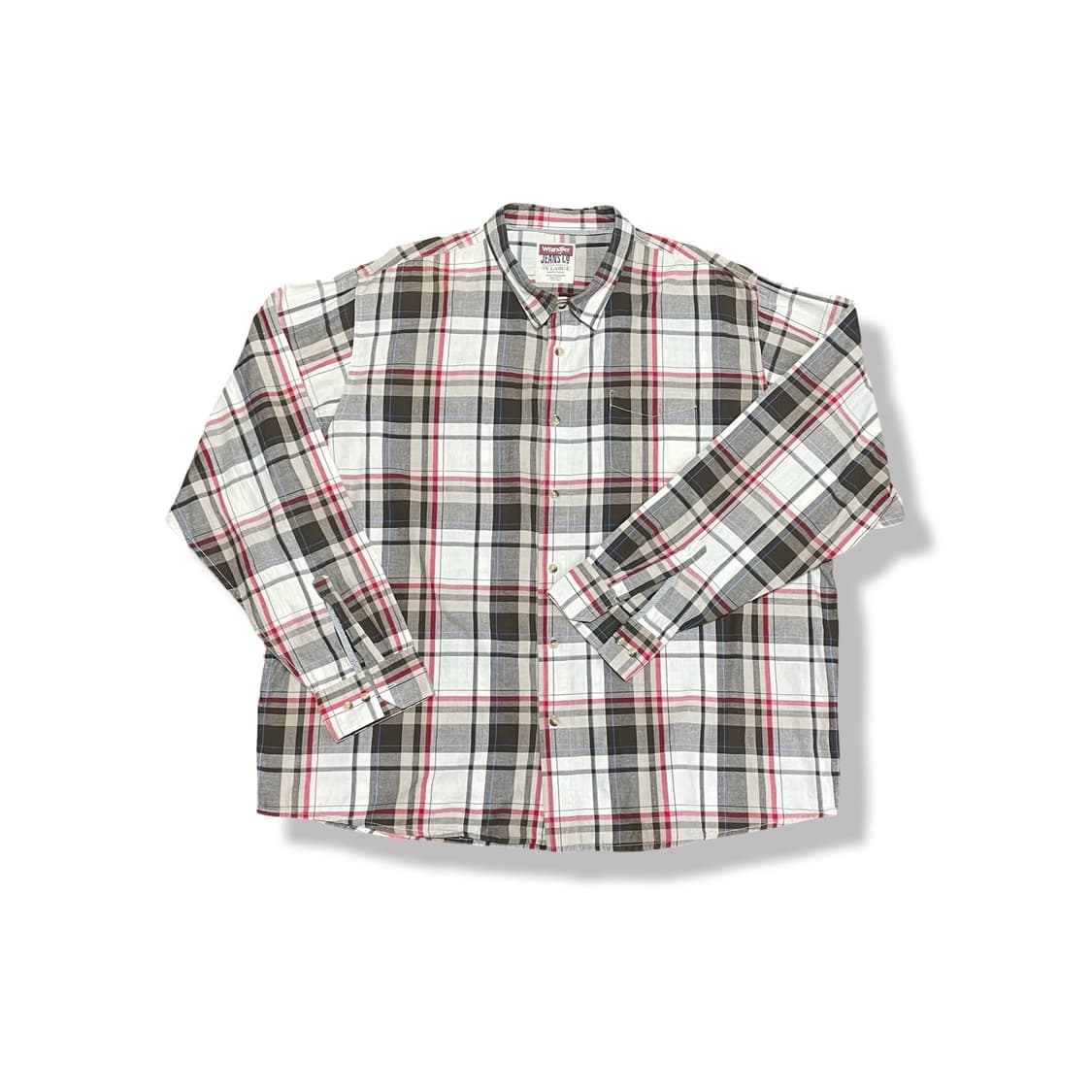 [3XL] 랭글러 빈티지 체크 긴팔 셔츠 상품이미지1