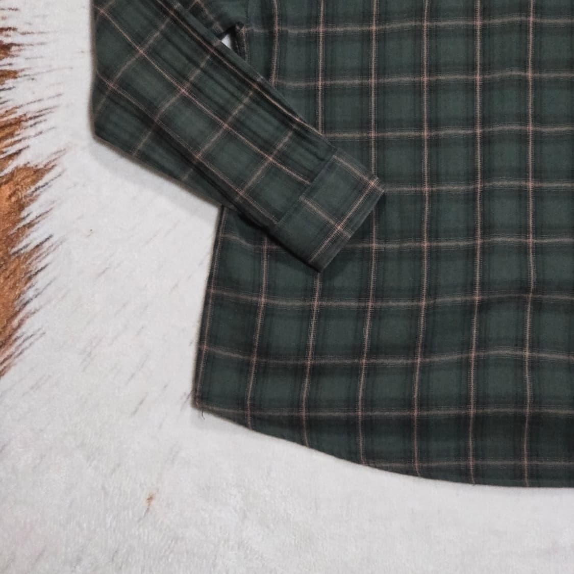 필루미네이트 그린 브라운 체크 셔츠 상품이미지6