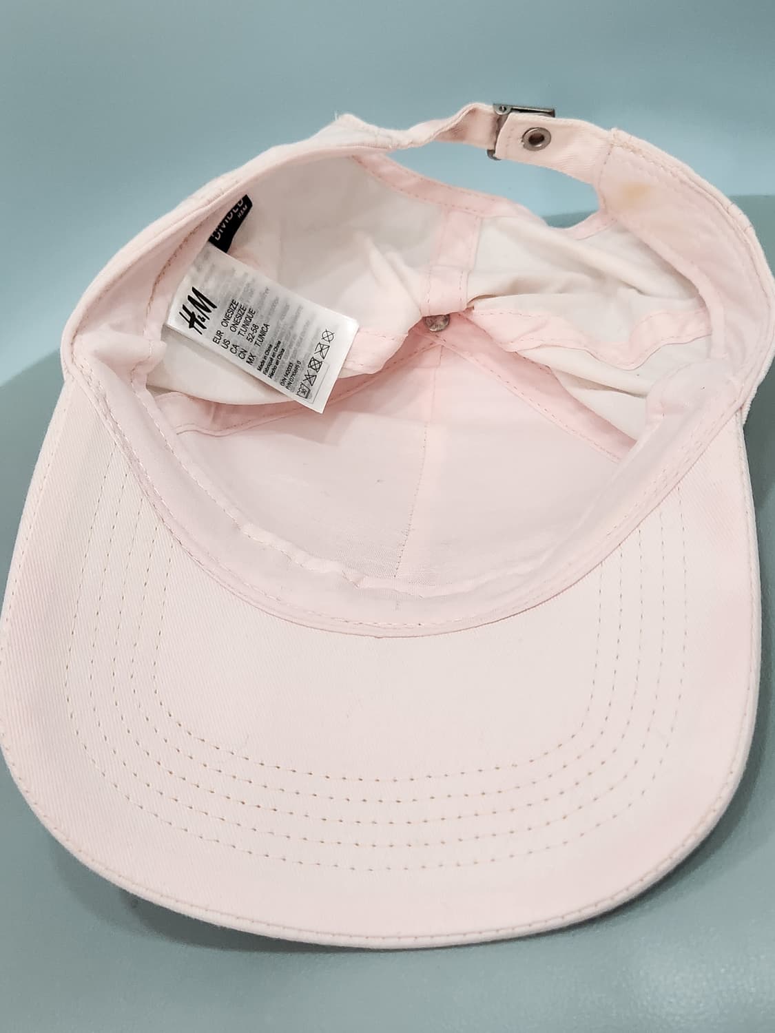 H&M NY 뉴욕 연핑크 볼캡 모자 상품이미지7