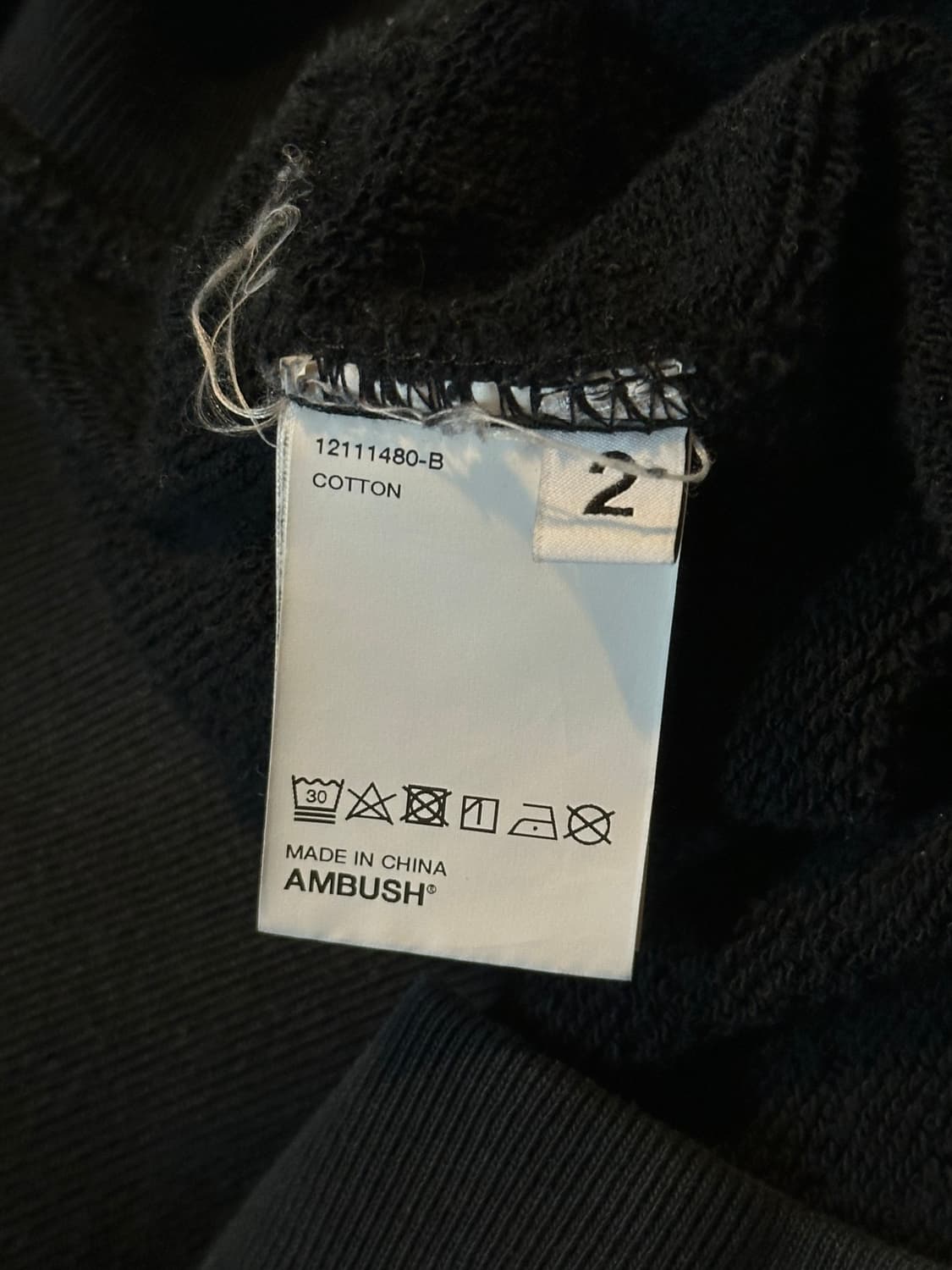 앰부쉬 AMBUSH 로고 맨투맨 블랙 상품이미지7