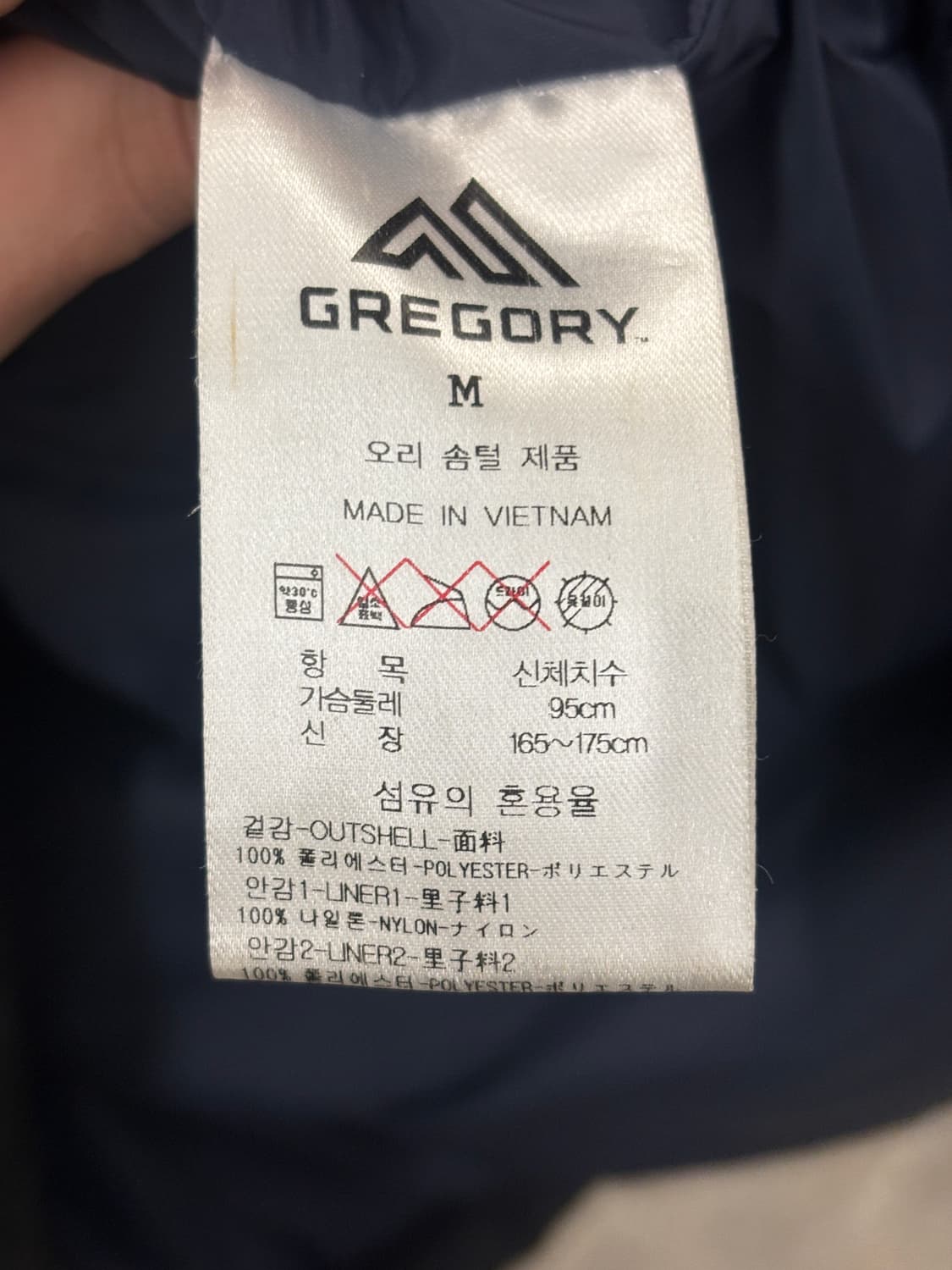 그래고리 블랙 롱패딩 M 상품이미지5