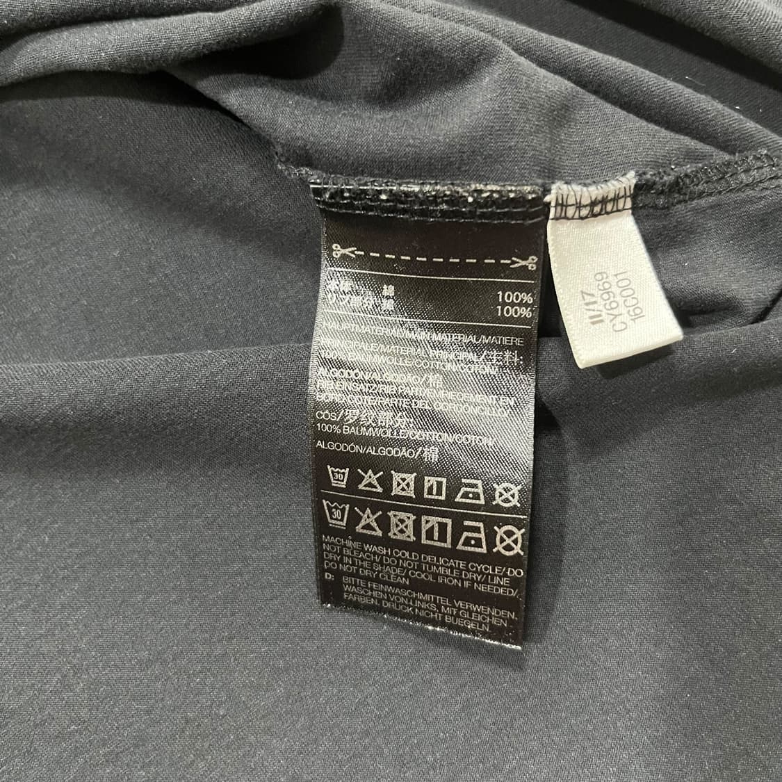 Y-3 요지 야마모토 아디다스 스펠아웃 다크 티셔츠 상품이미지5