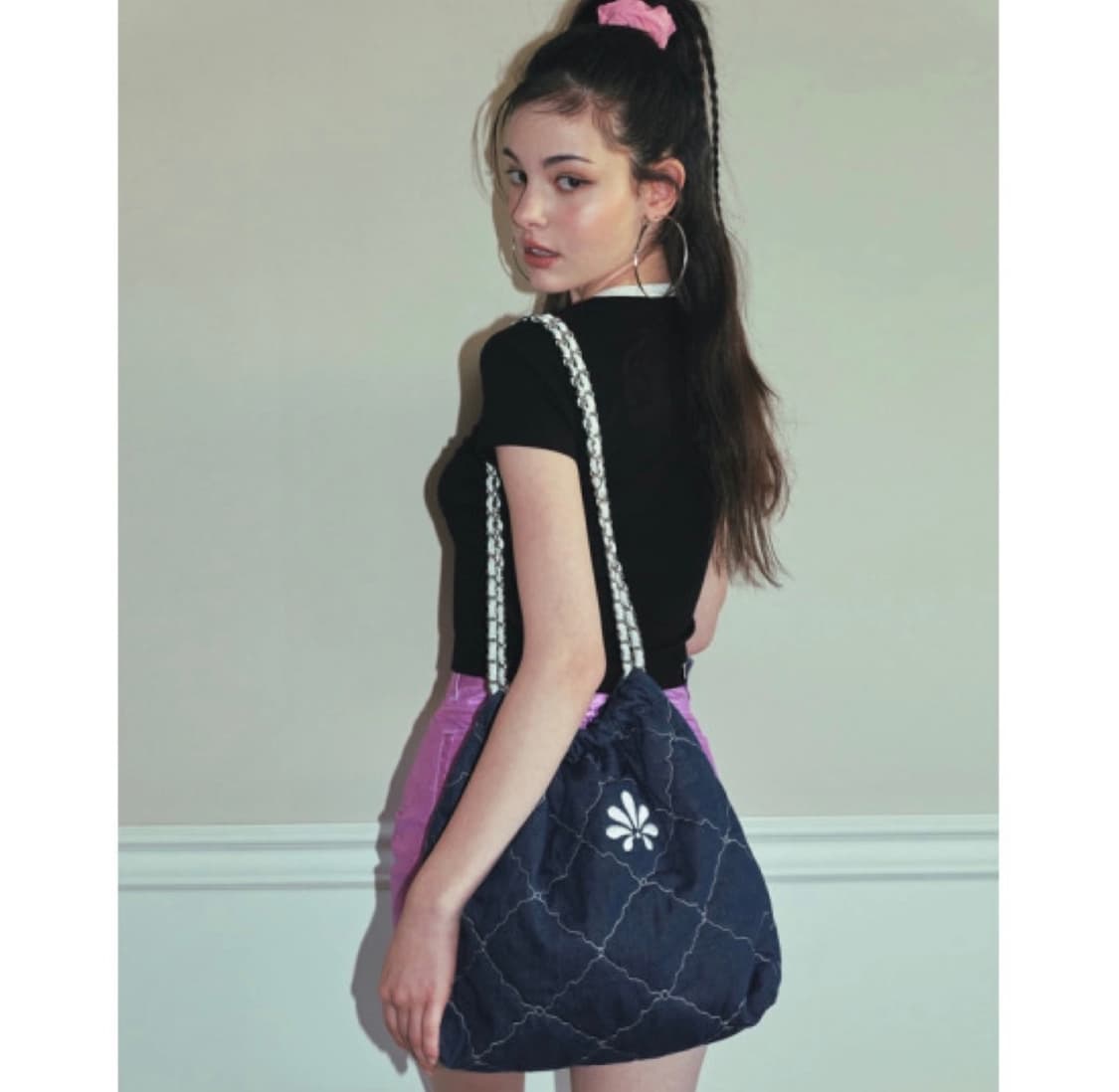 (새상품)티피코시 퀼팅체인 데님 상품이미지3