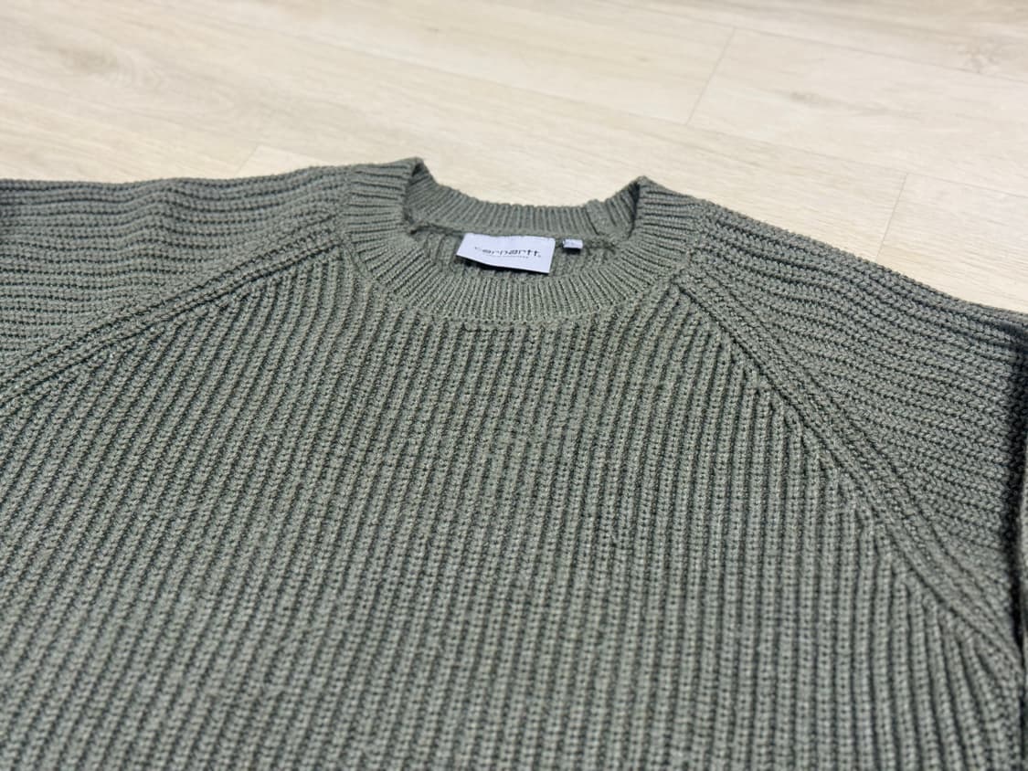 칼하트WIP 포스 스웨터 카키색(L)  상품이미지3