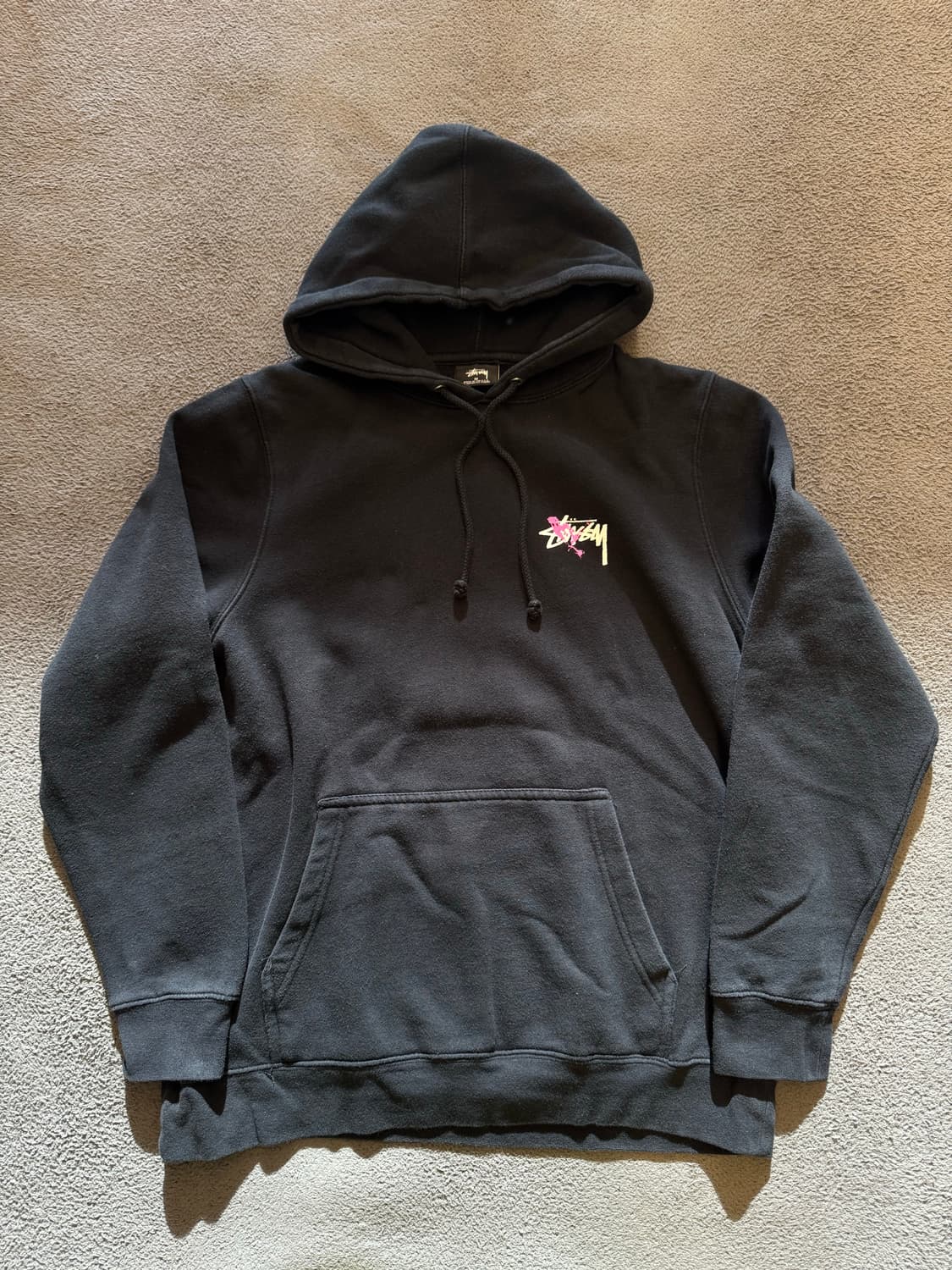 스투시 페인팅 프린팅 후디 처분  상품이미지2