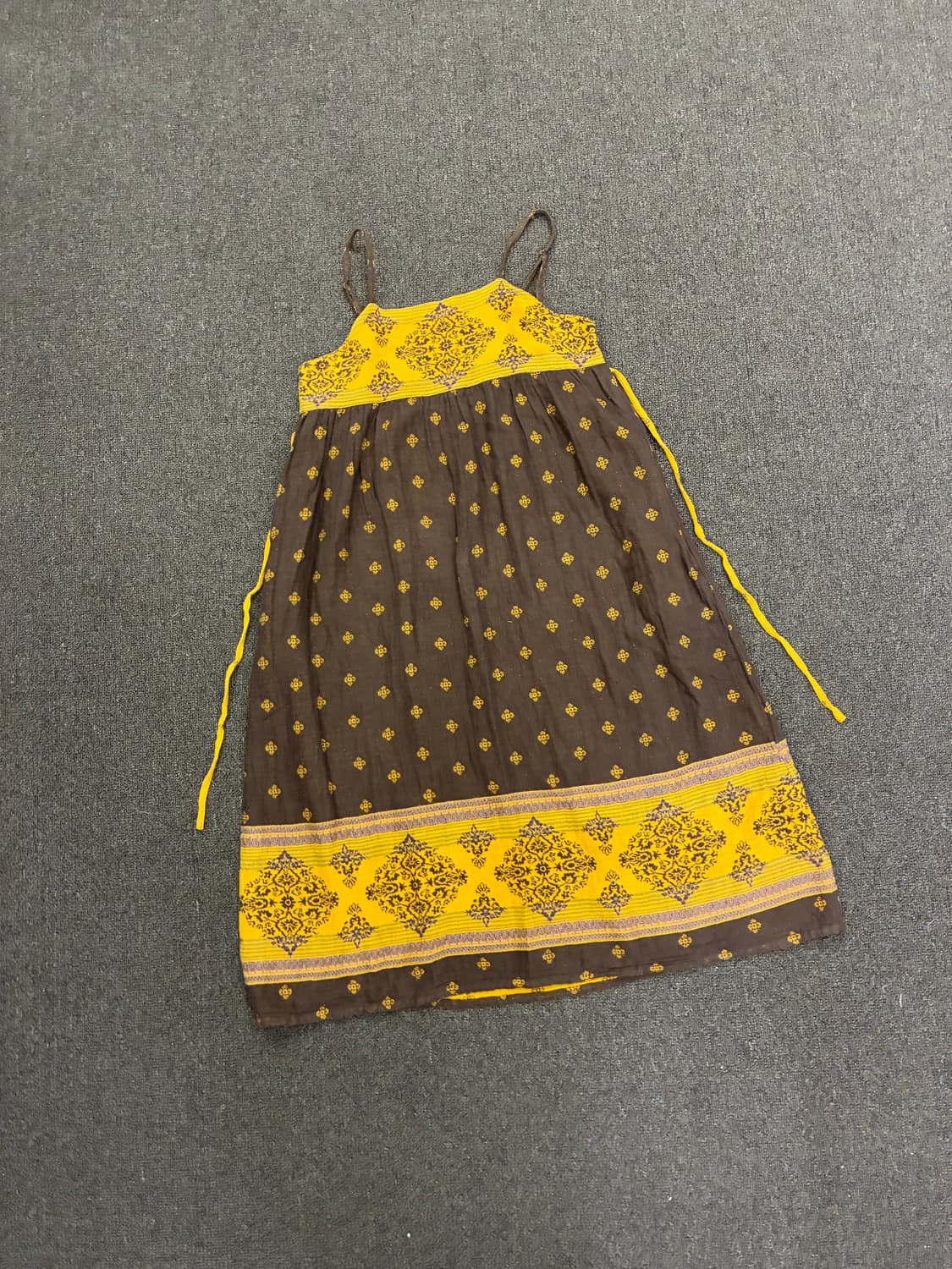 F)TITICACA 빈티지 여성 에스닉 프린트 슬리브리스 원피스 상품이미지4