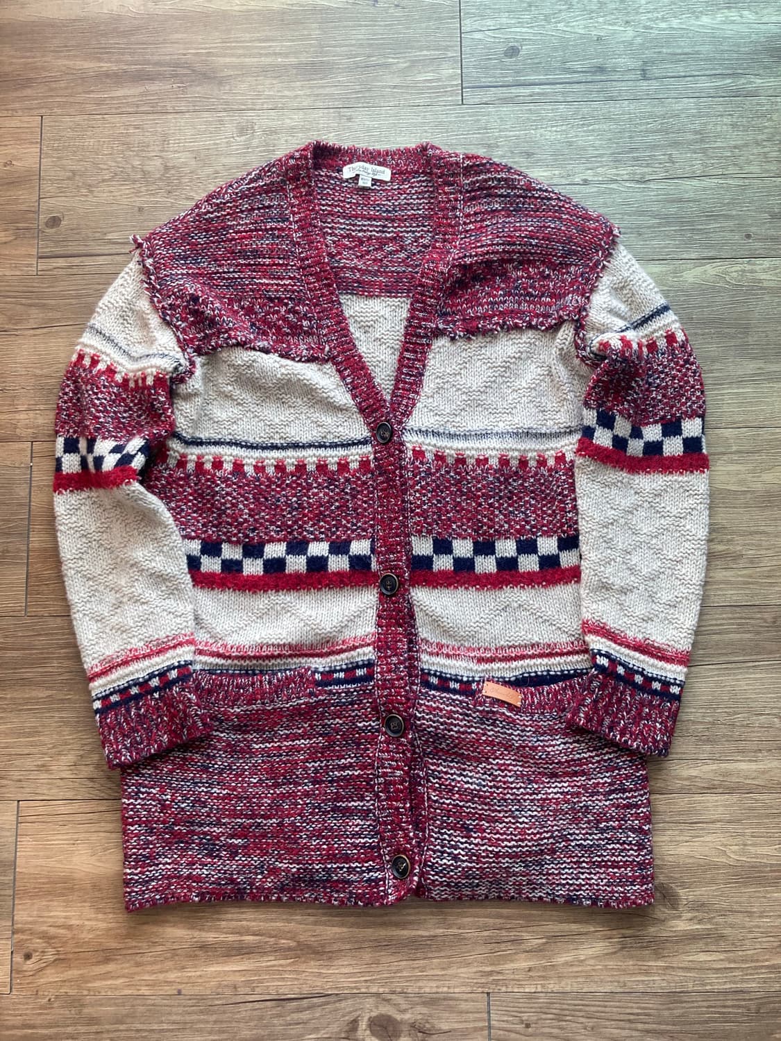 하구미 모리걸 집시소녀 오네갸루 임수정 뜨개 니트 롱가디건 상품이미지1