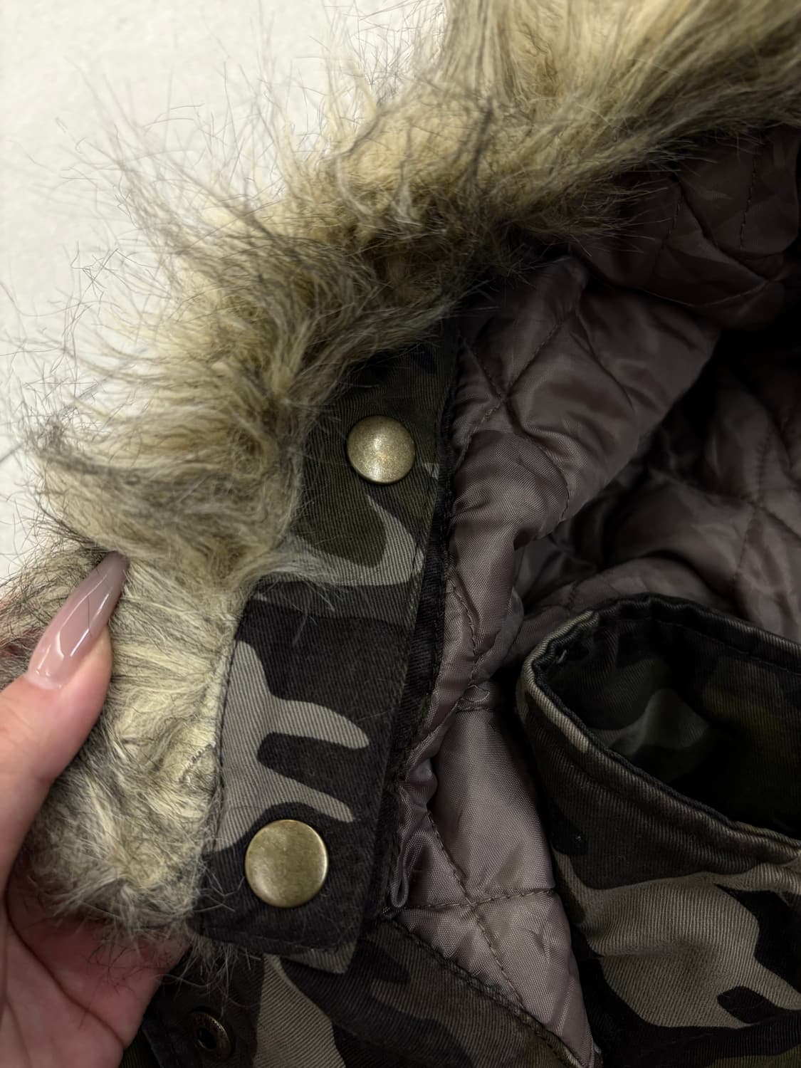 밀리터리 누빔 퍼 패딩 상품이미지4