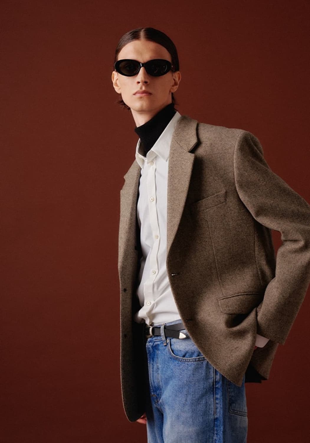 토니웩 울 헤링턴 블레이저 L 삽니다 상품이미지1