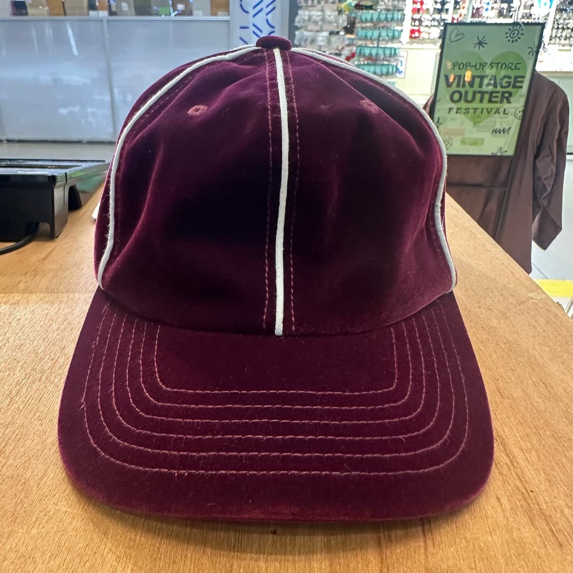 엑스라지 재팬 버건디 벨벳 캡 상품이미지1