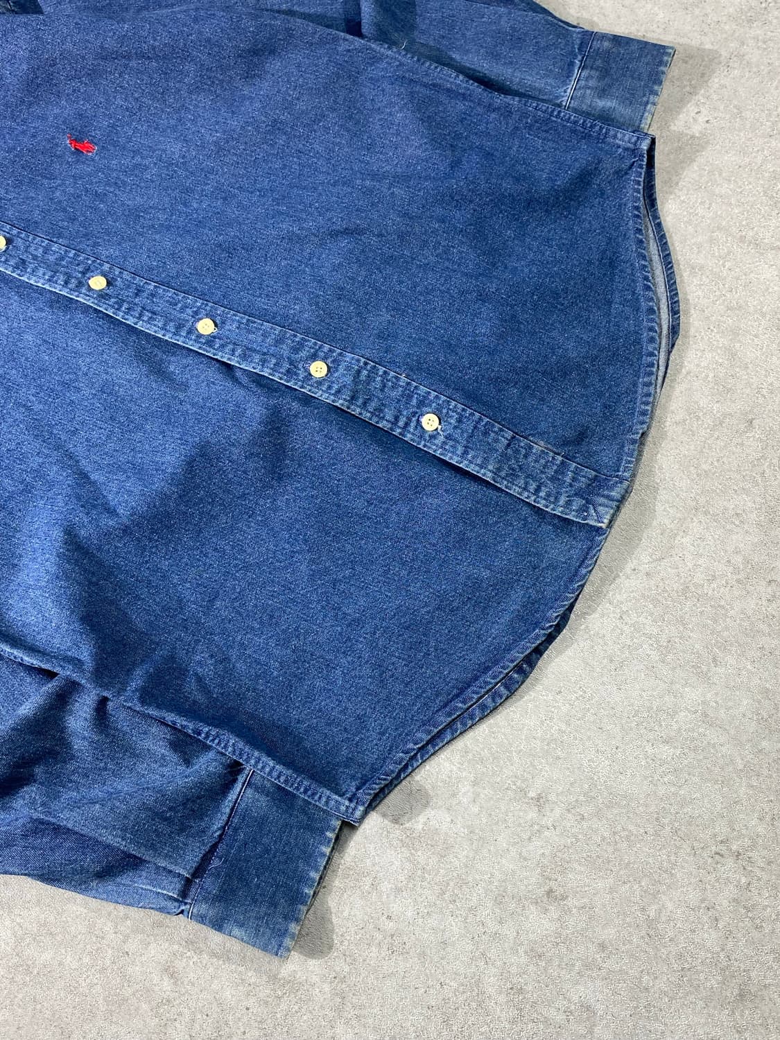 [S] 90s Polo 폴로 랄프로렌 데님셔츠 상품이미지3