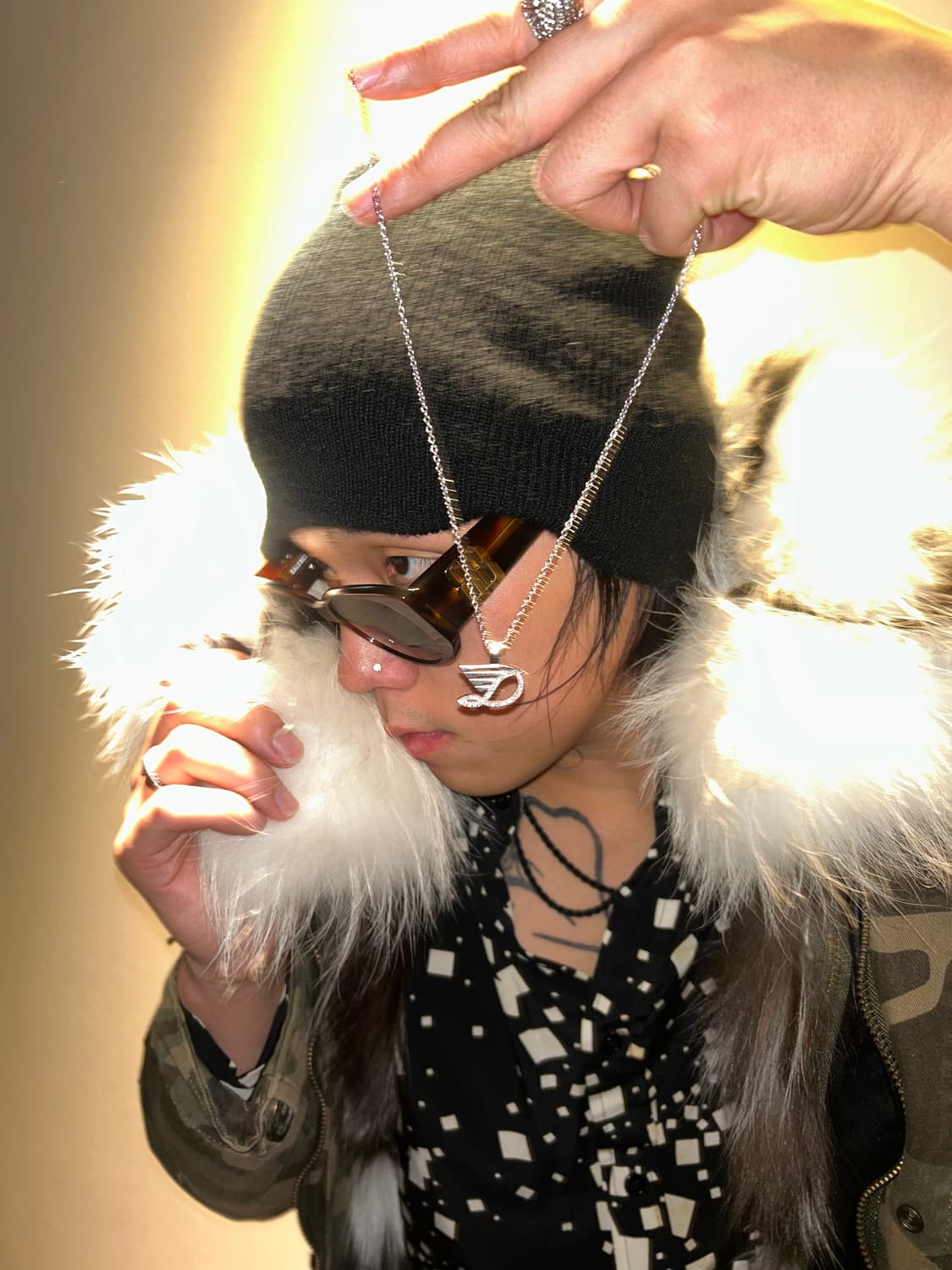 Camouflage Pattern N2B Fur Jacket 상품이미지8