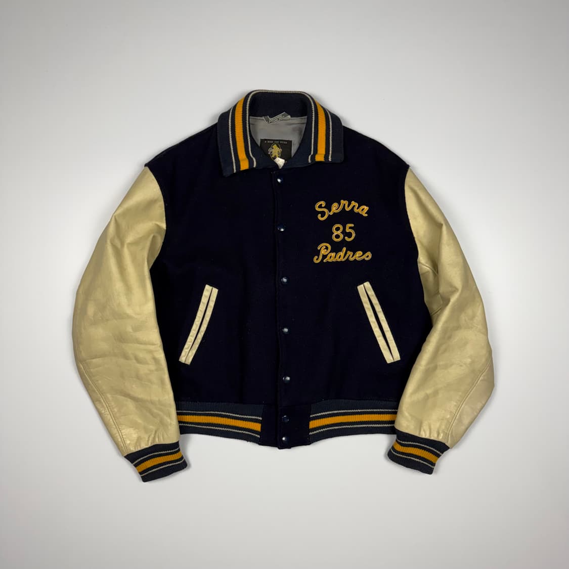 (105) 60s 골든베어 래더암 바시티 자켓 상품이미지1