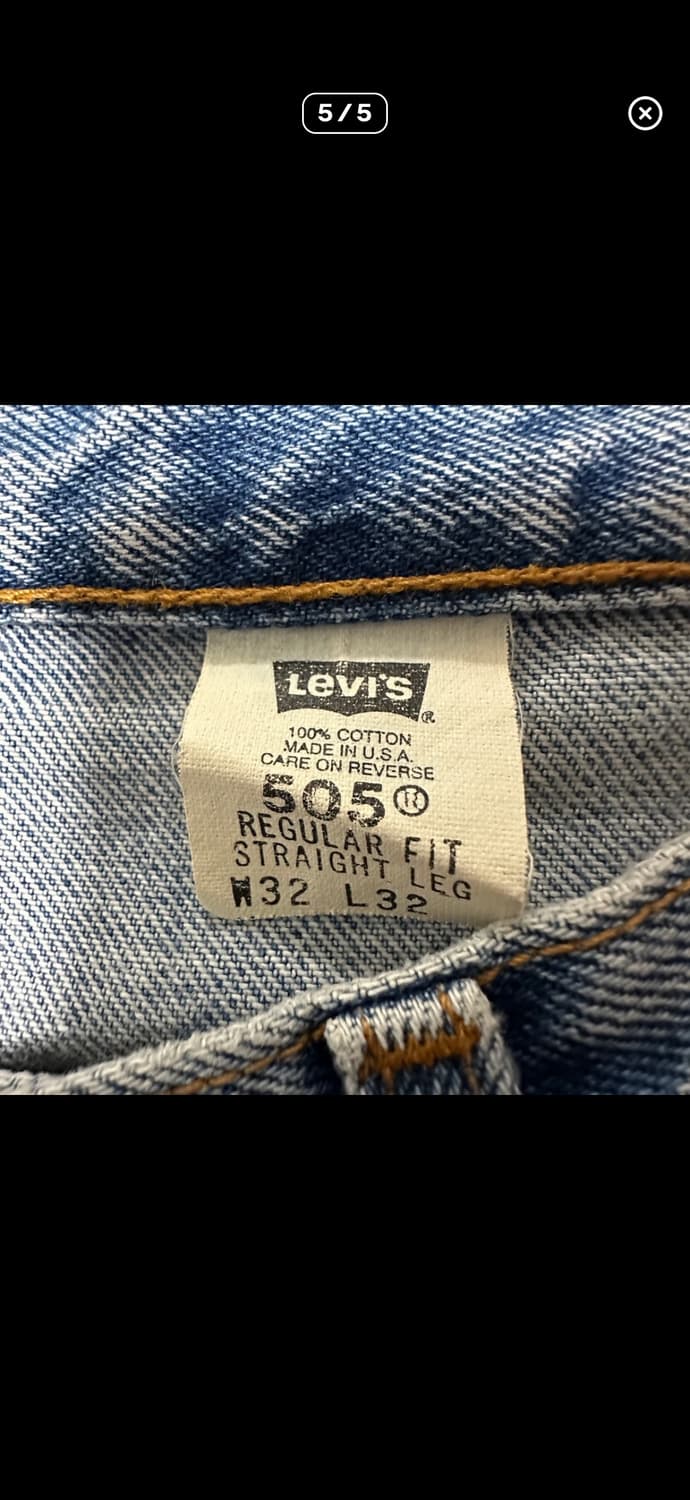 LEVI'S 505 90's usa made denim pants 상품이미지5