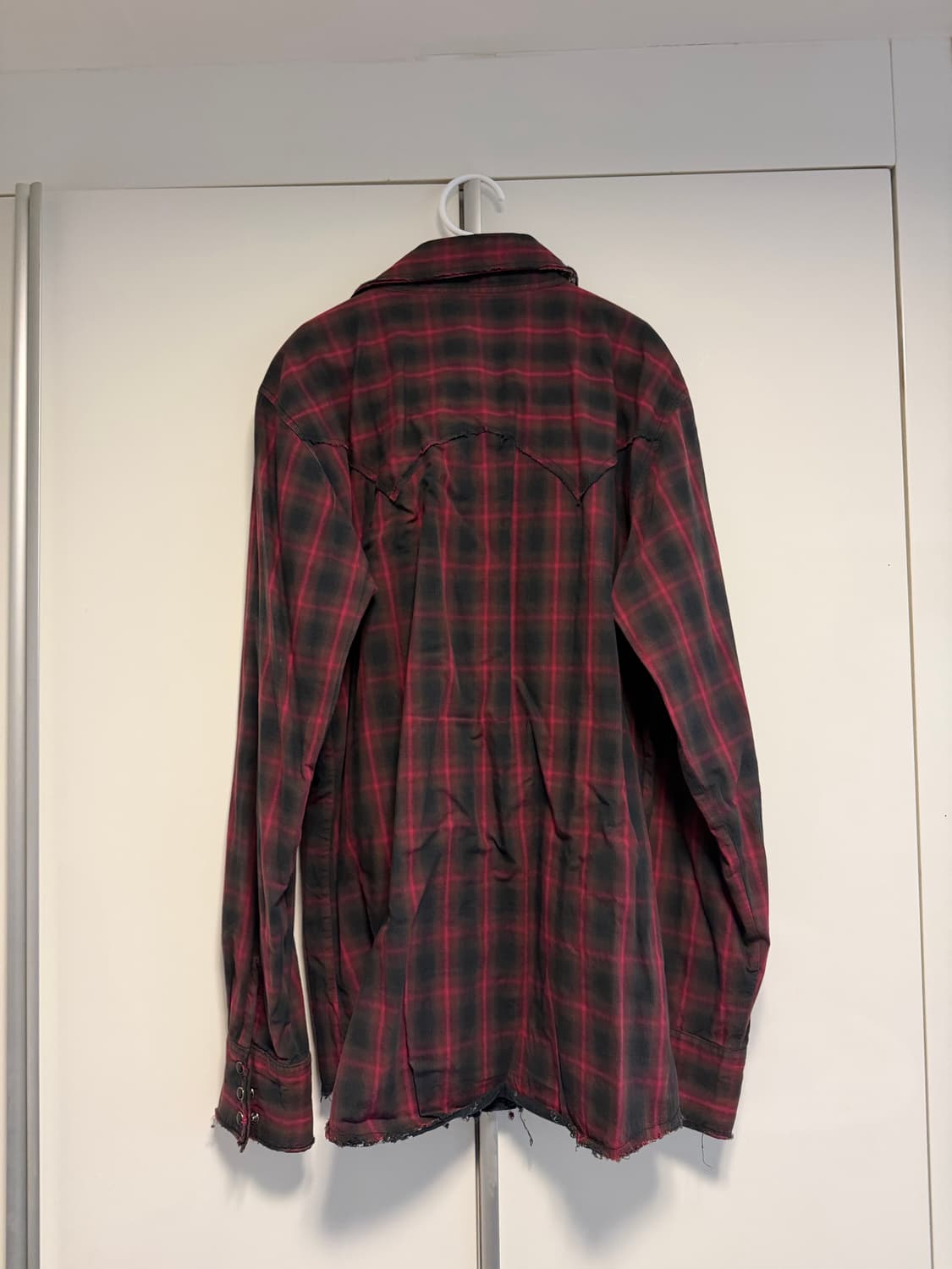 빈티지 컷오프 체크 웨스턴 셔츠 (리버서블) 상품이미지4