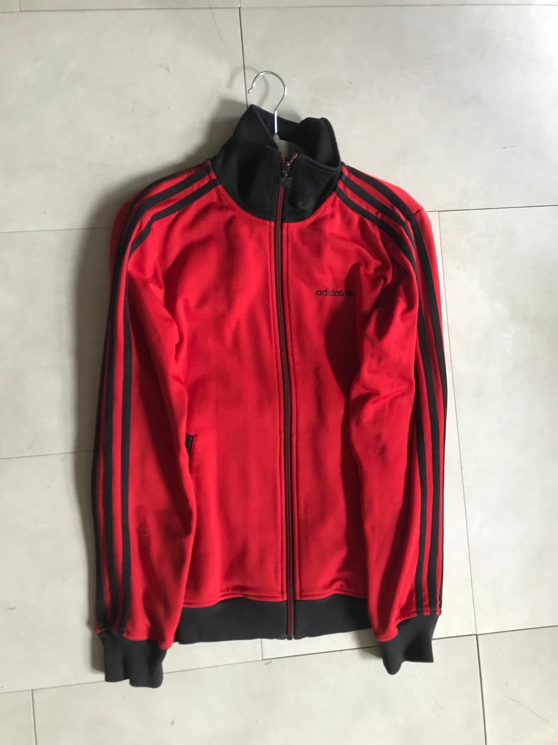 아디다스 블랙 레드 베켄바우어 져지 상품이미지9