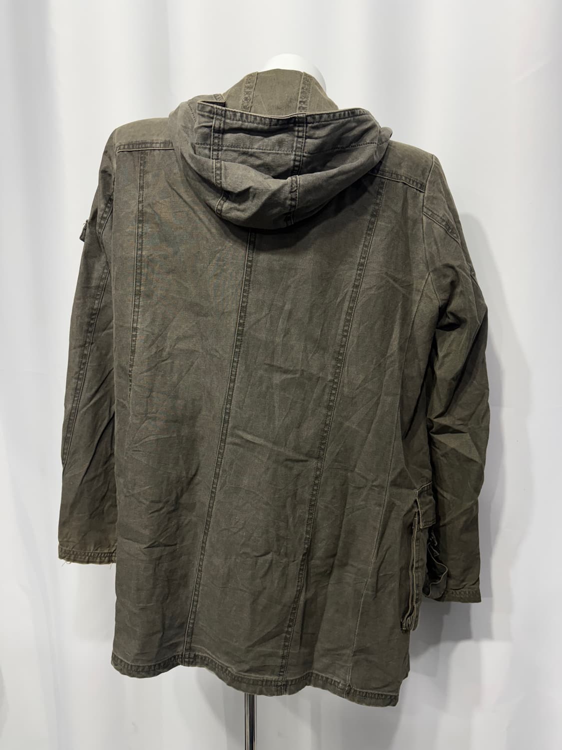 🎸카키 버튼 디테일 롱 자켓🎸 상품이미지6