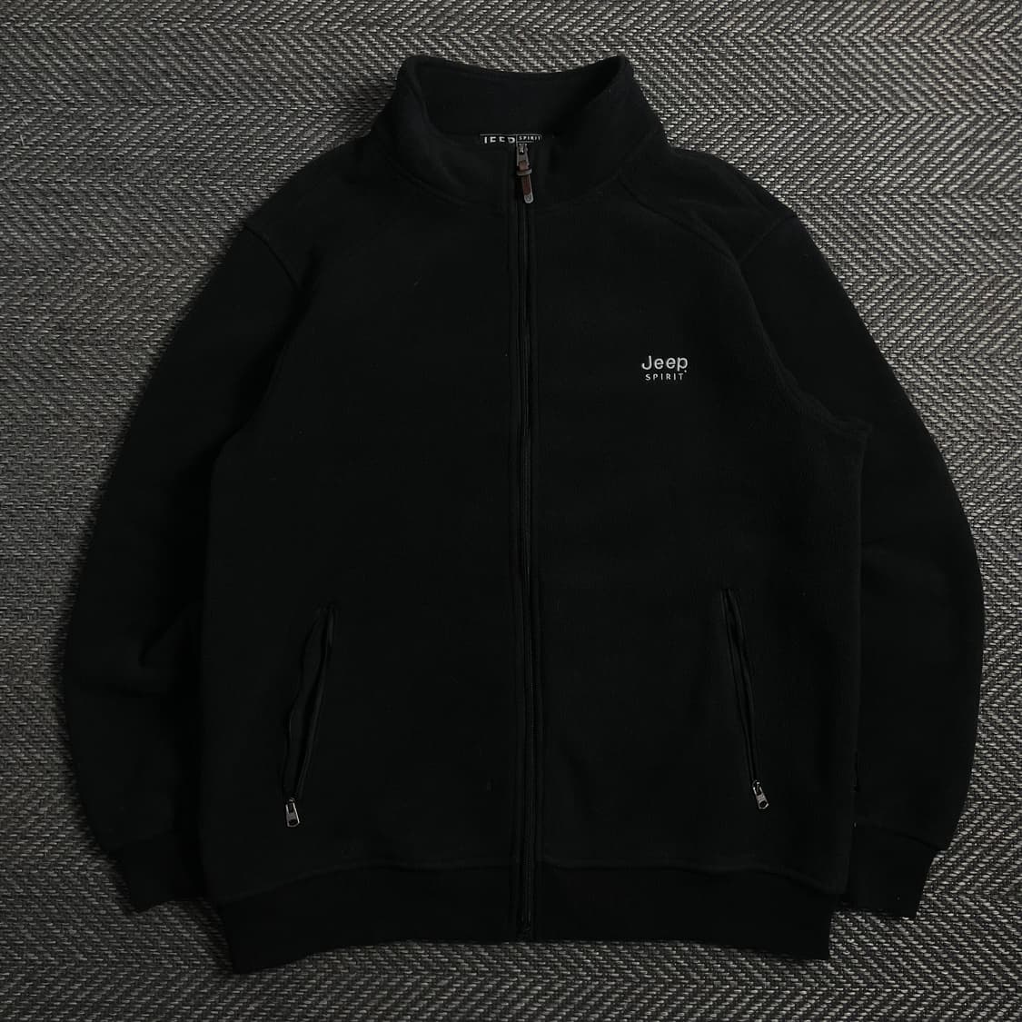 지프 오리지날 자수 로고 블랙 플리스 자켓y 4264 상품이미지2