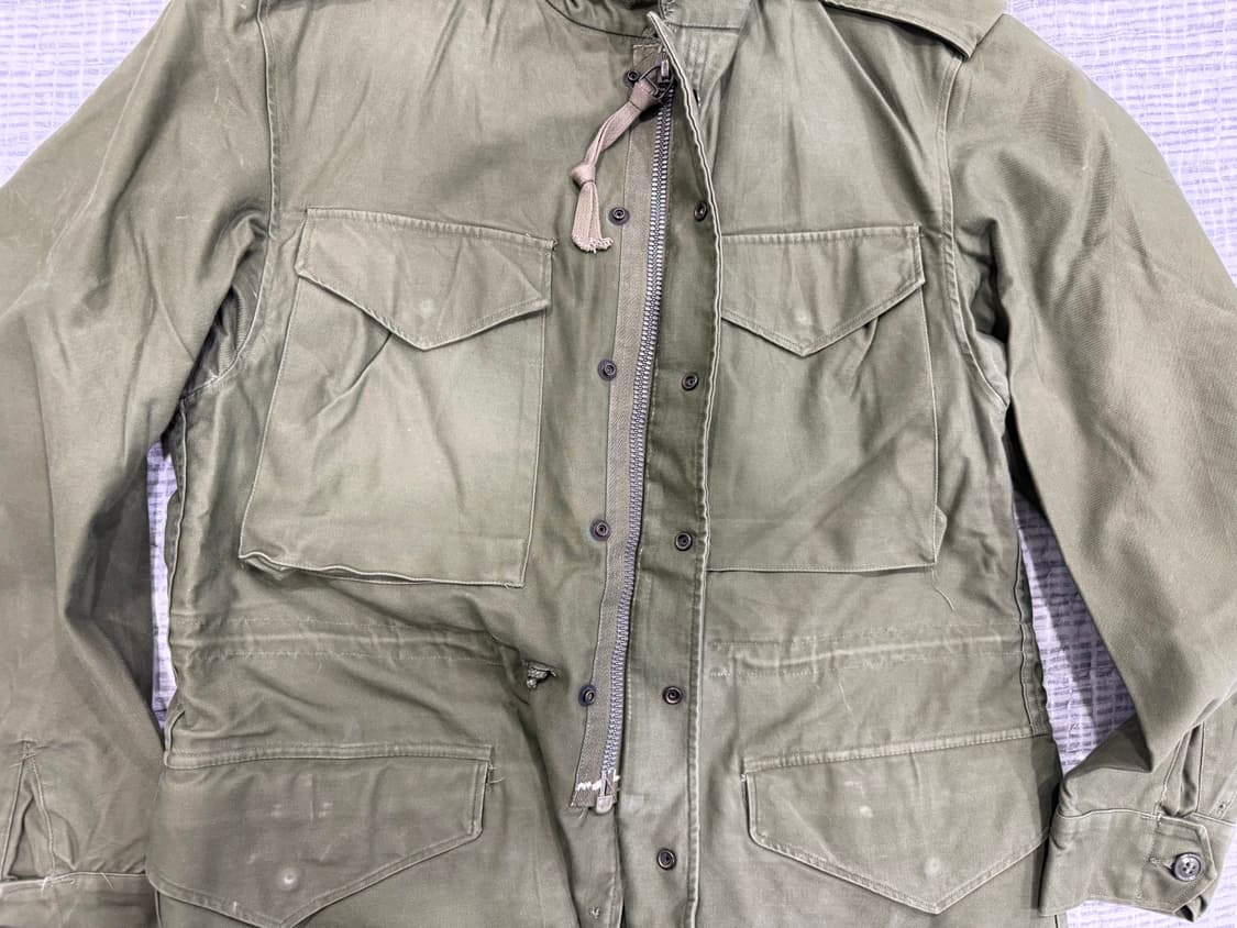 (레어/진나단/크라운지퍼) M51 필드자켓 S-R 민트급 상품이미지9