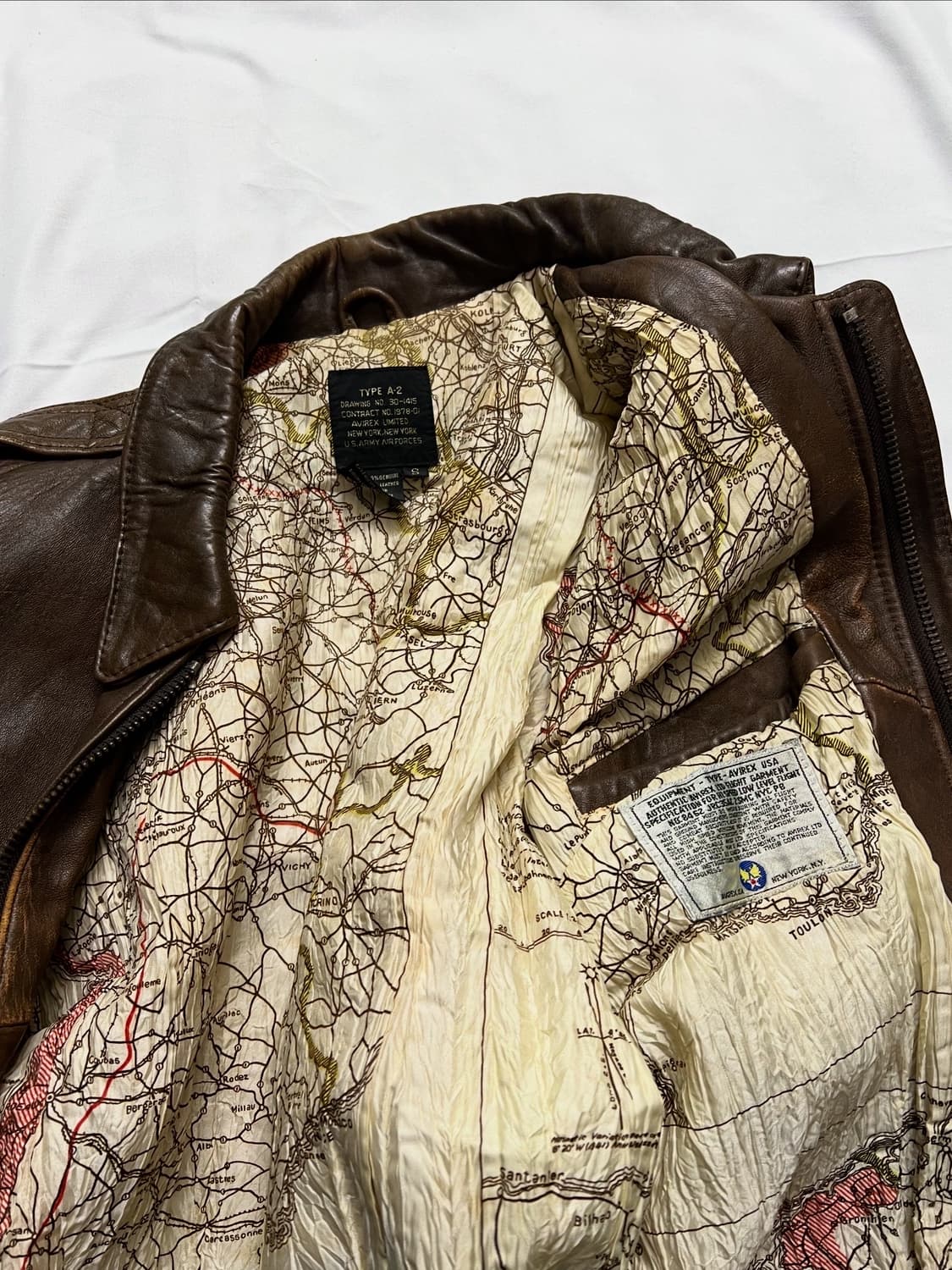 아비렉스 A-2 가죽자켓 상품이미지7