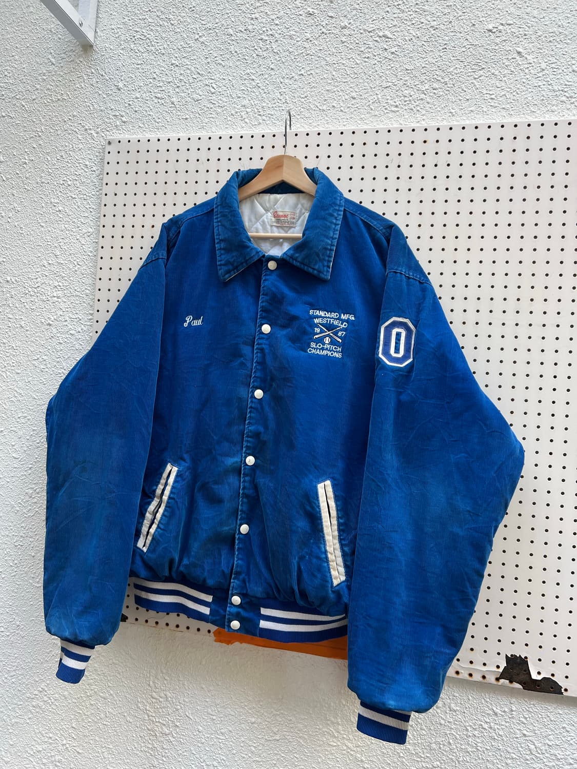 1980s RENNOC USA CORDUROY 코듀로이바시티자켓 상품이미지4
