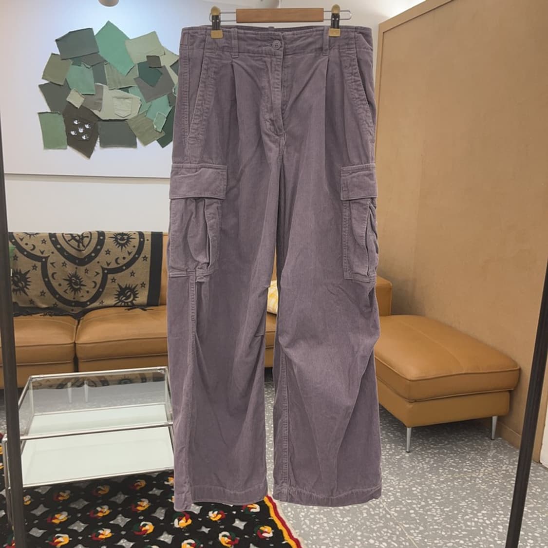 후아유 빈티지 Y2K 00's 연보라 카고팬츠 M C07675 상품이미지3